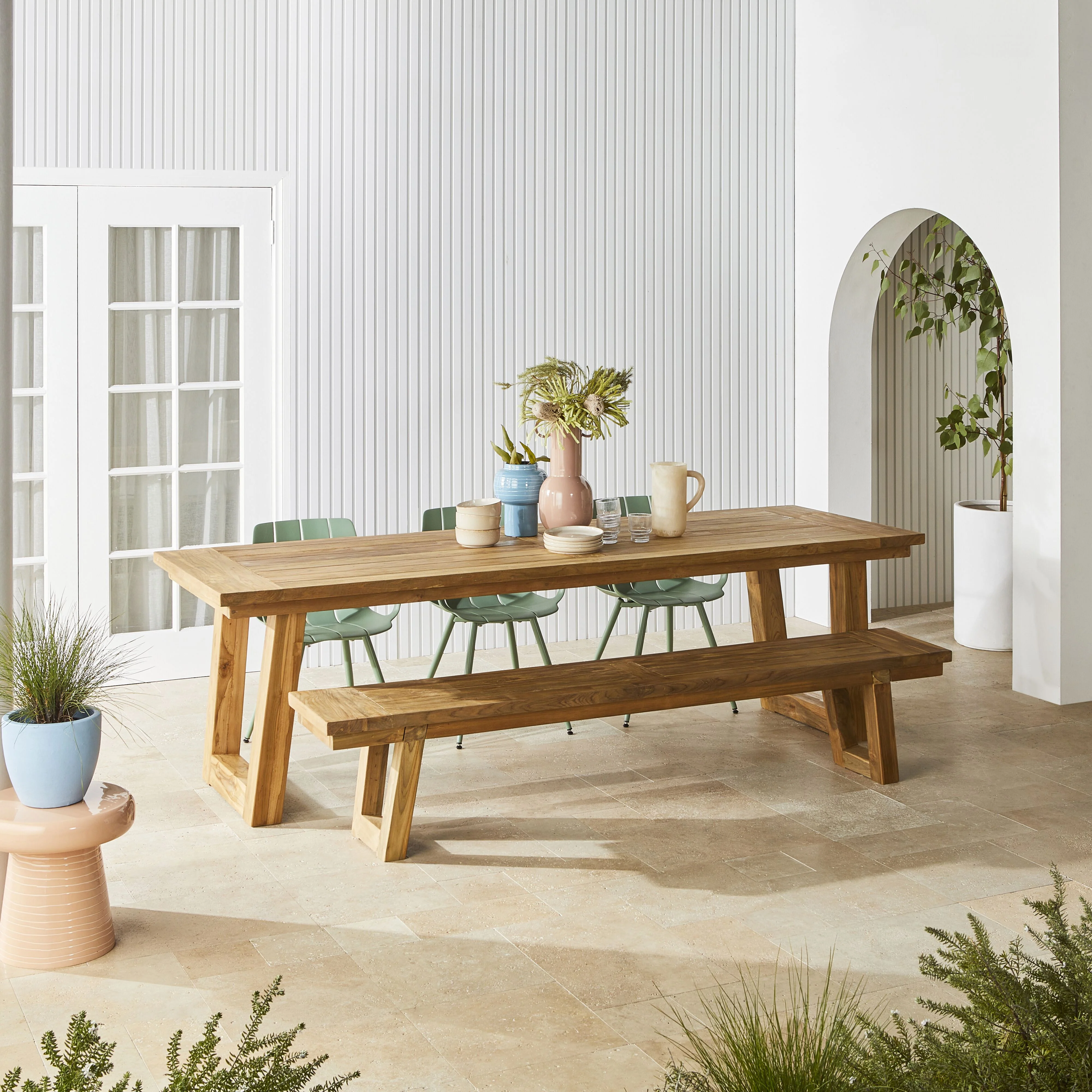 Kadara Reclaimed Teak Dining Table 260cm - Image 7