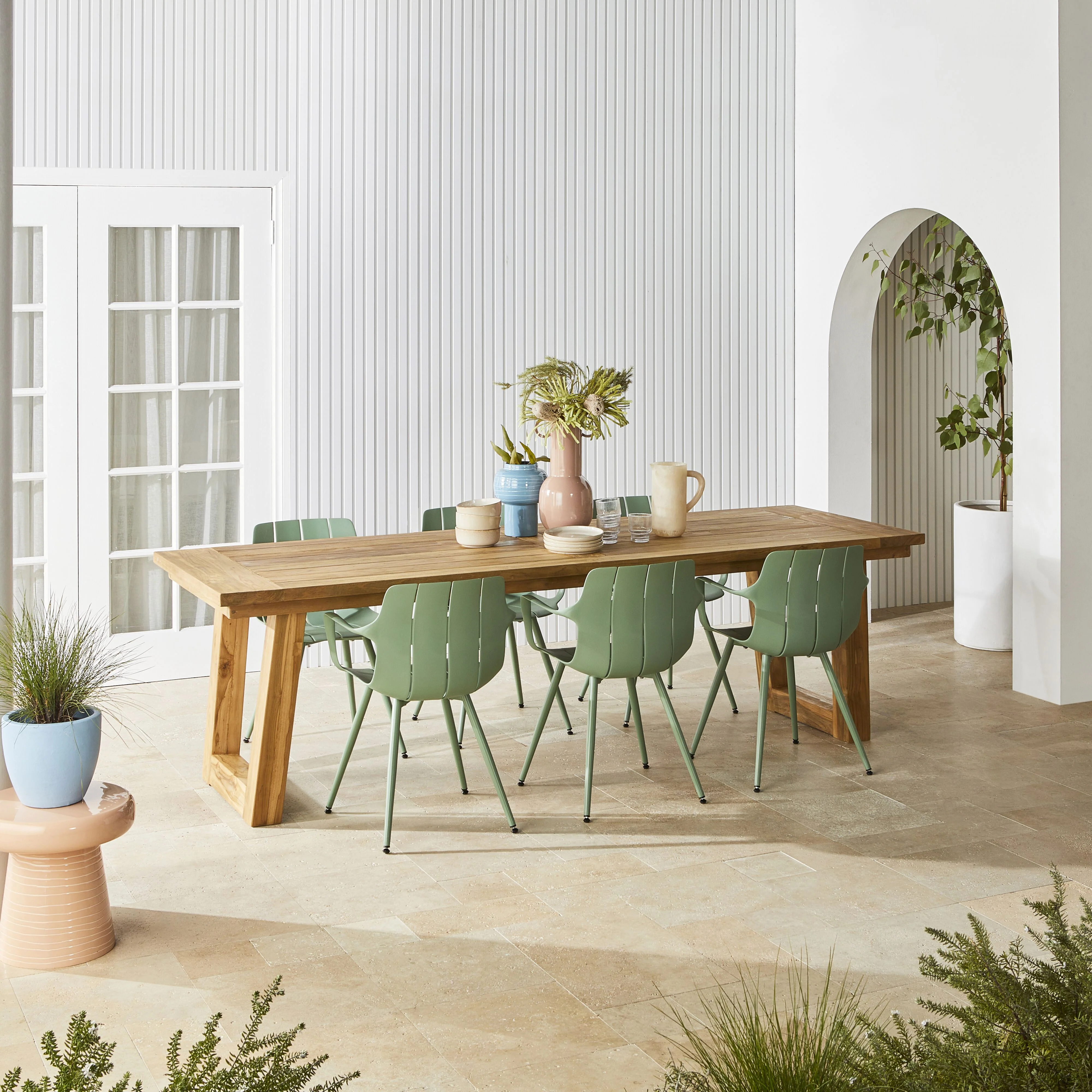 Kadara Reclaimed Teak Dining Table 260cm - Image 8