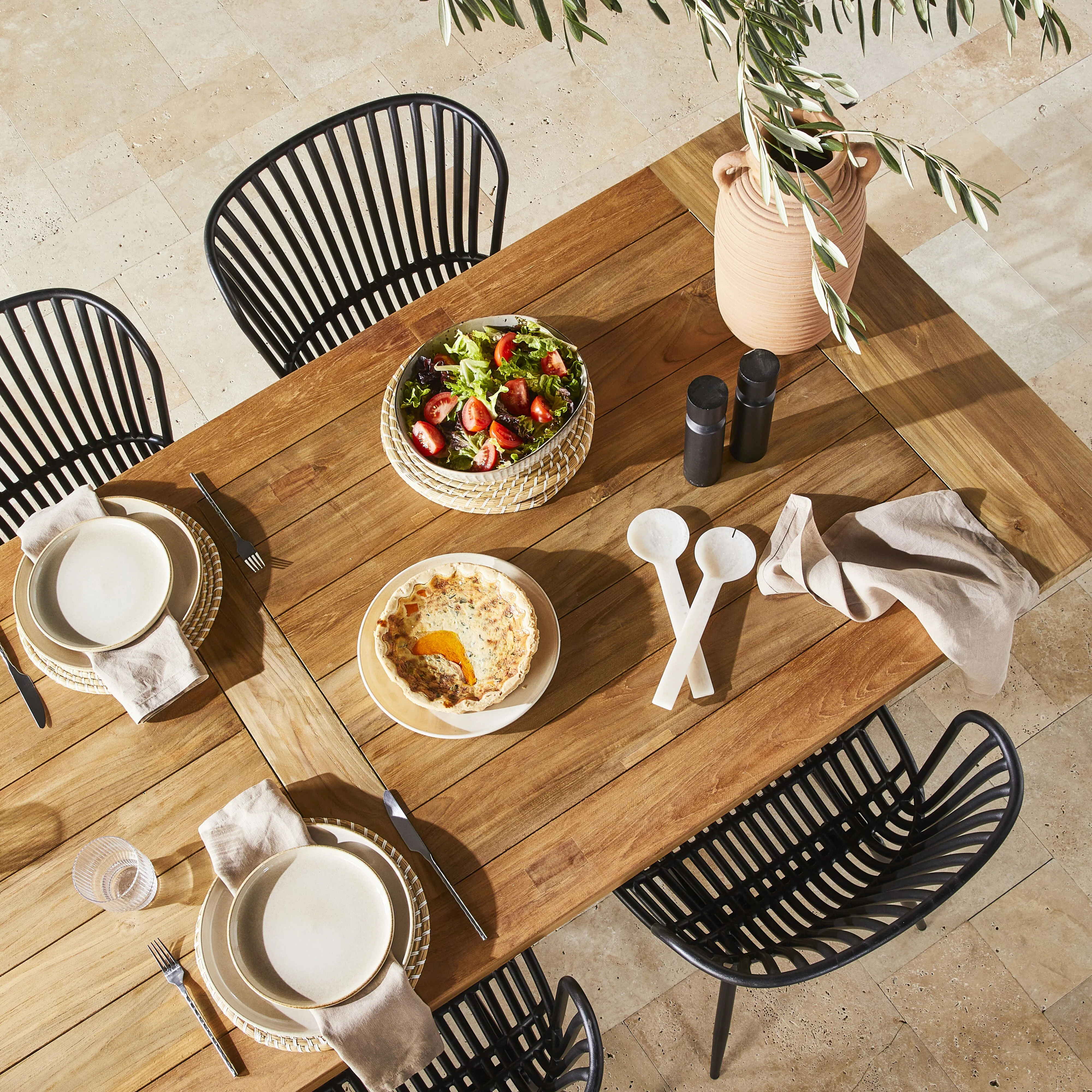 Kadara Reclaimed Teak Dining Table 320cm - Image 12