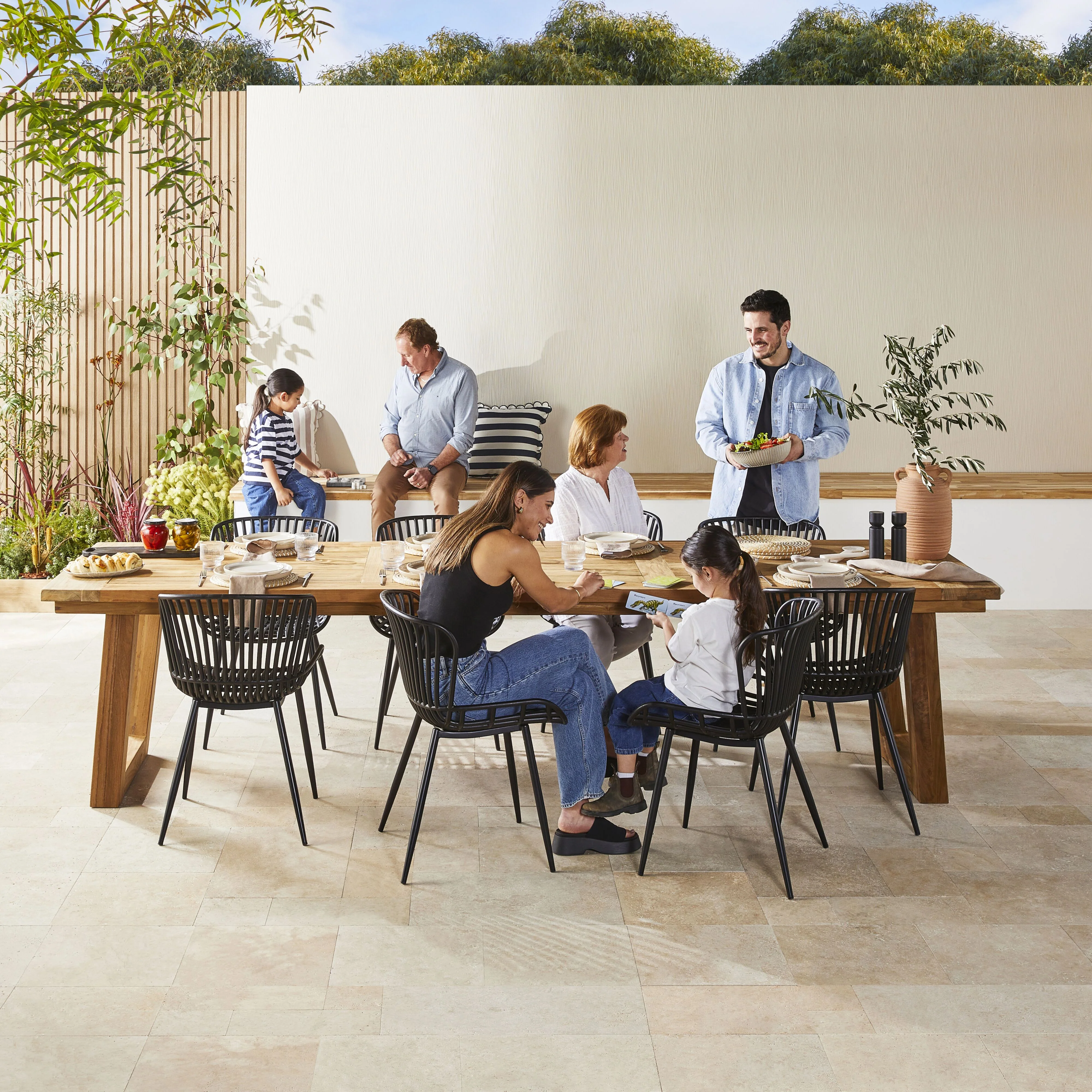 Kadara Reclaimed Teak Dining Table 320cm - Image 14