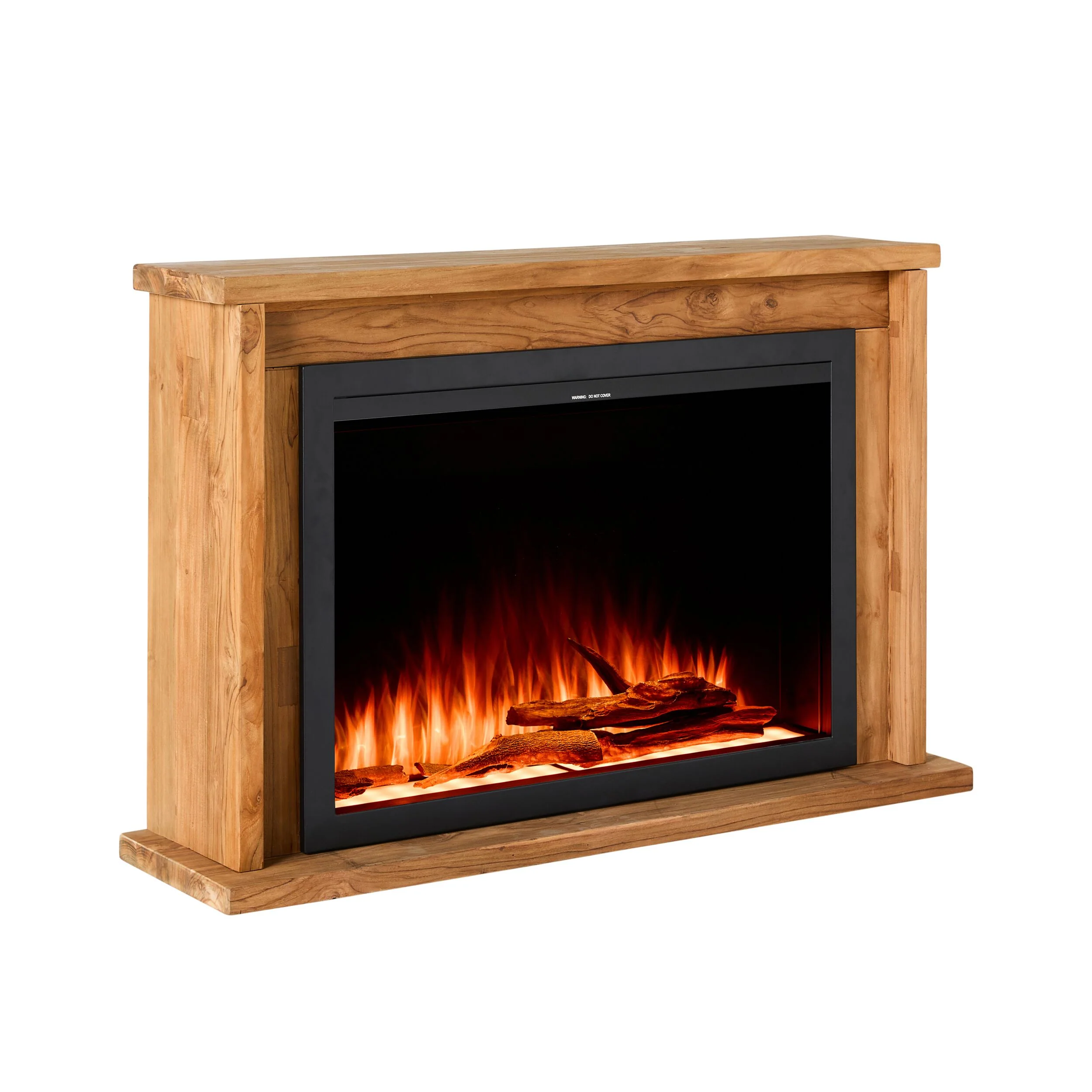 Kadara Reclaimed Teak Fireplace & Insert Package - Image 3