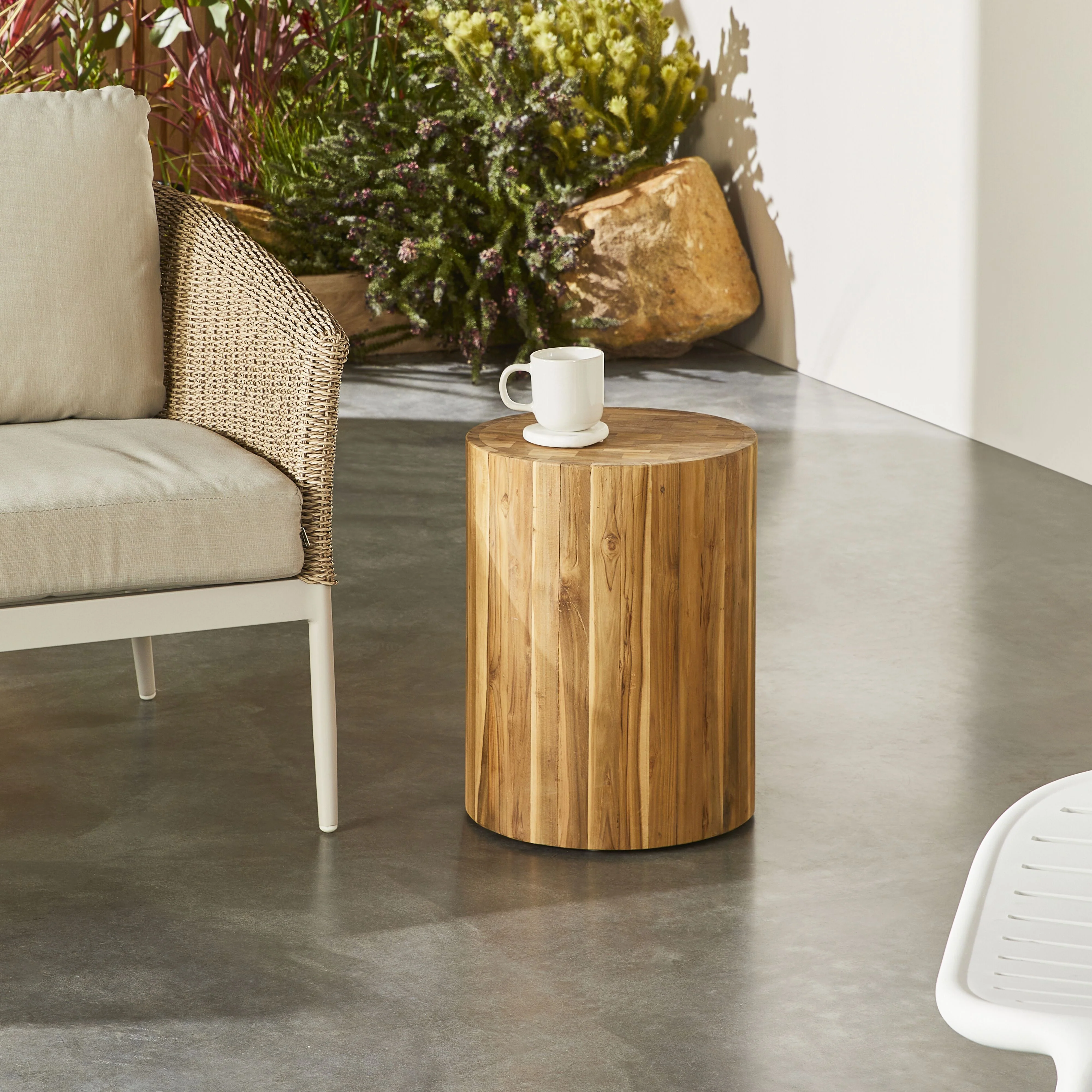 Kadara Reclaimed Teak Side Table - Image 6