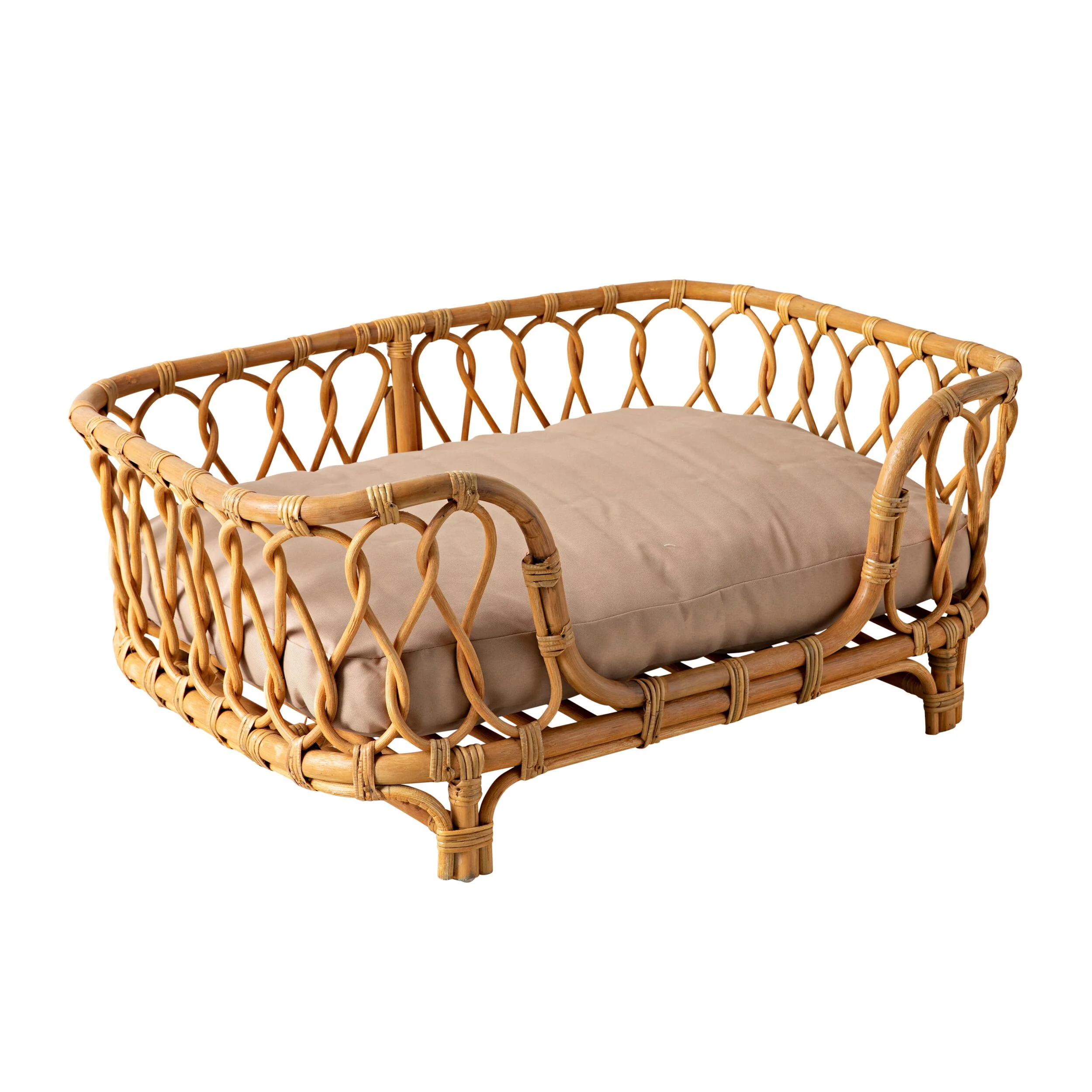 Kahlua Twist Rattan Pet Bed 90x55x40cm - Image 2