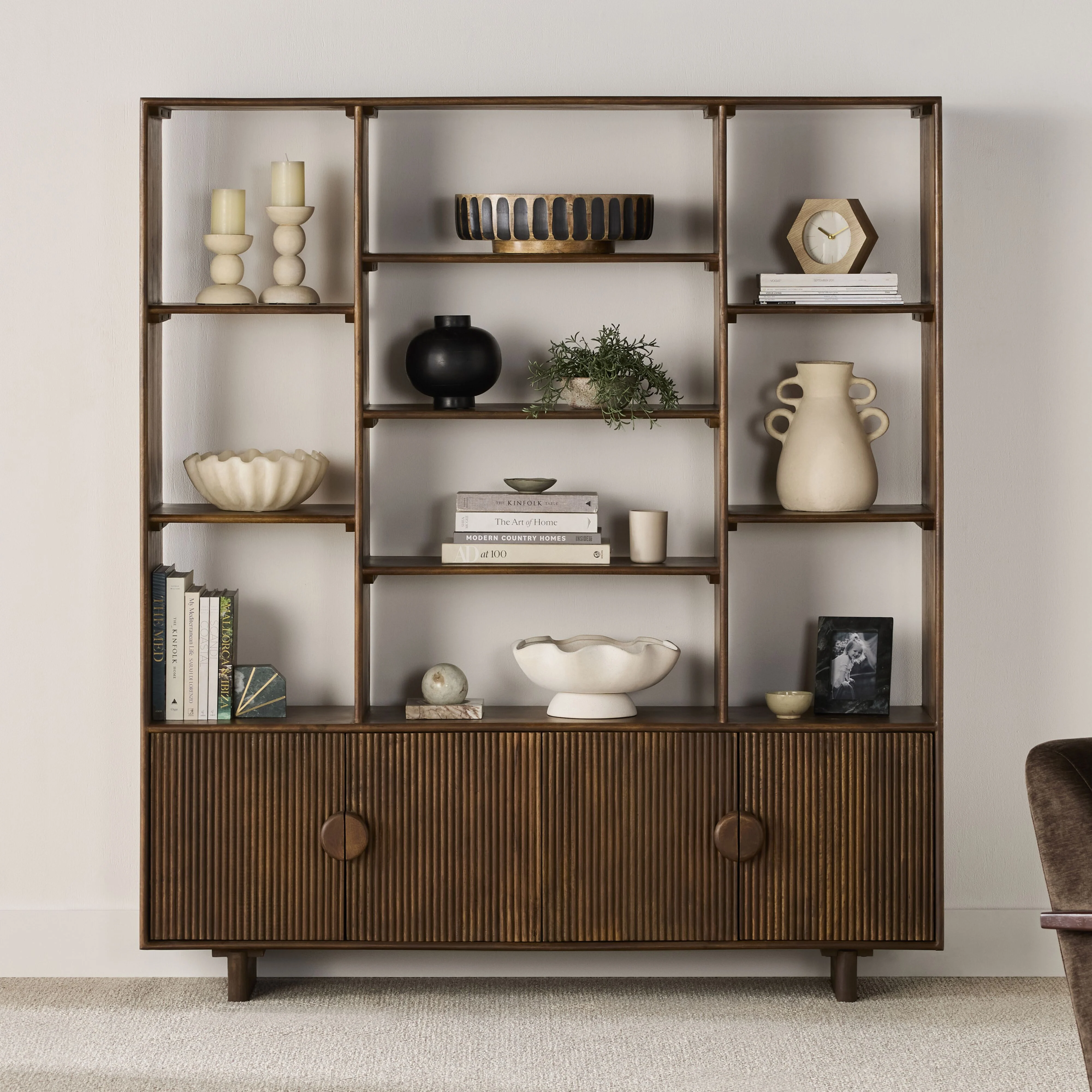 Kaia Library Shelving Unit W160 x H180cm - Image 10