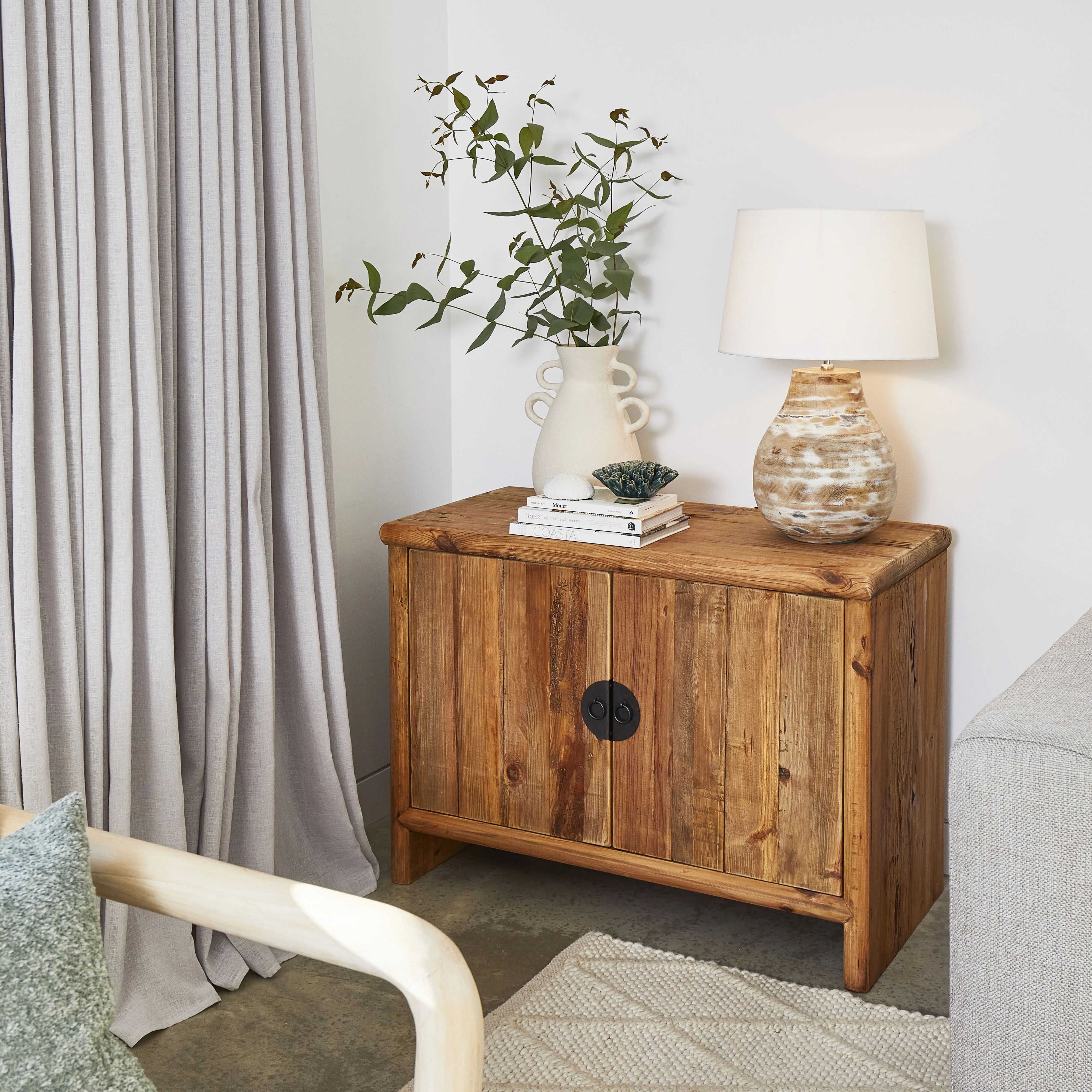 Kalise Reclaimed Timber Small Sideboard - Image 11