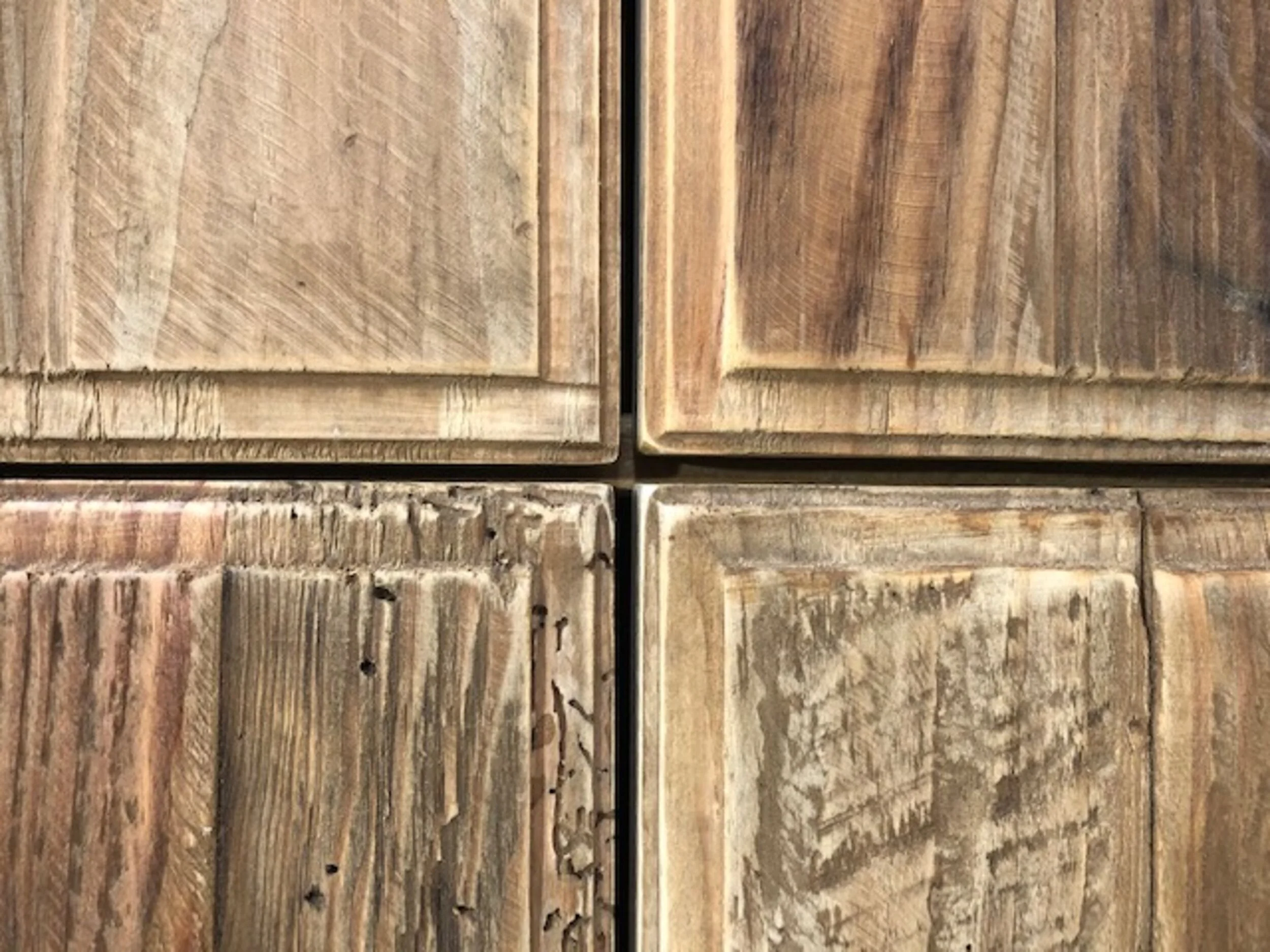 Kalise Reclaimed Timber Bookcase 240 x 90cm - Image 6