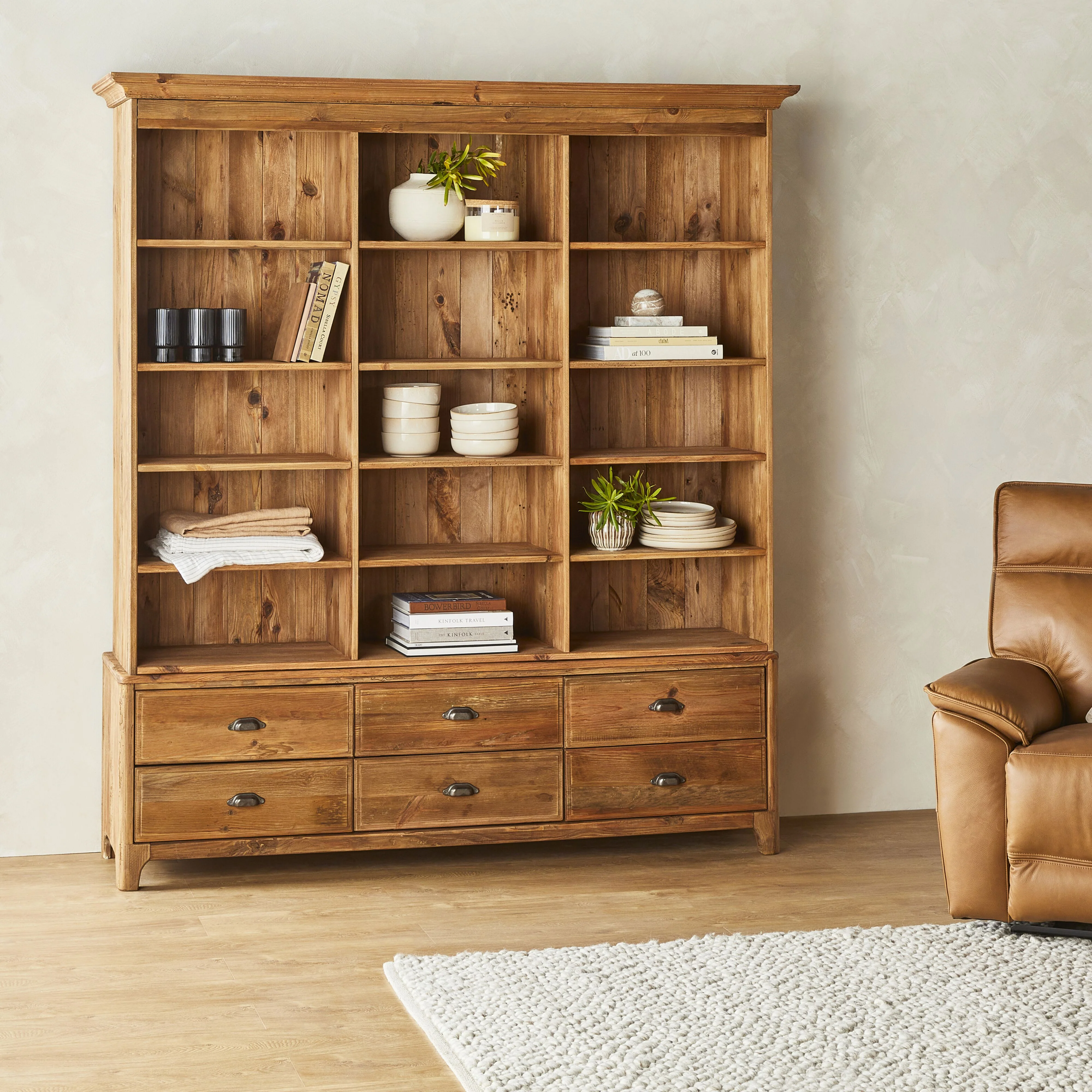 Kalise 6 Drawer Library Shelving Unit - Image 9