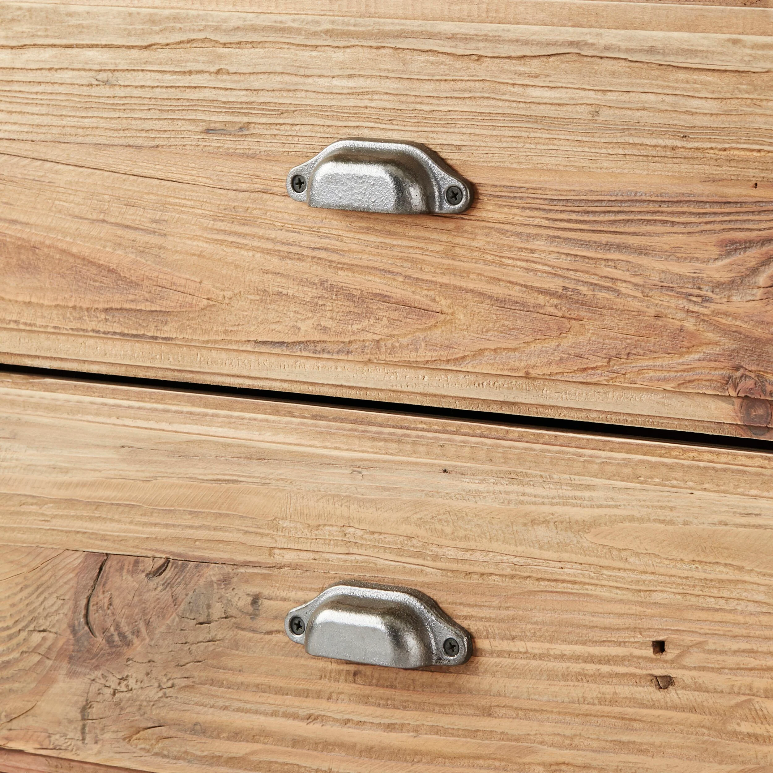 Kalise Reclaimed Timber 6 Drawer TV Unit - Image 4