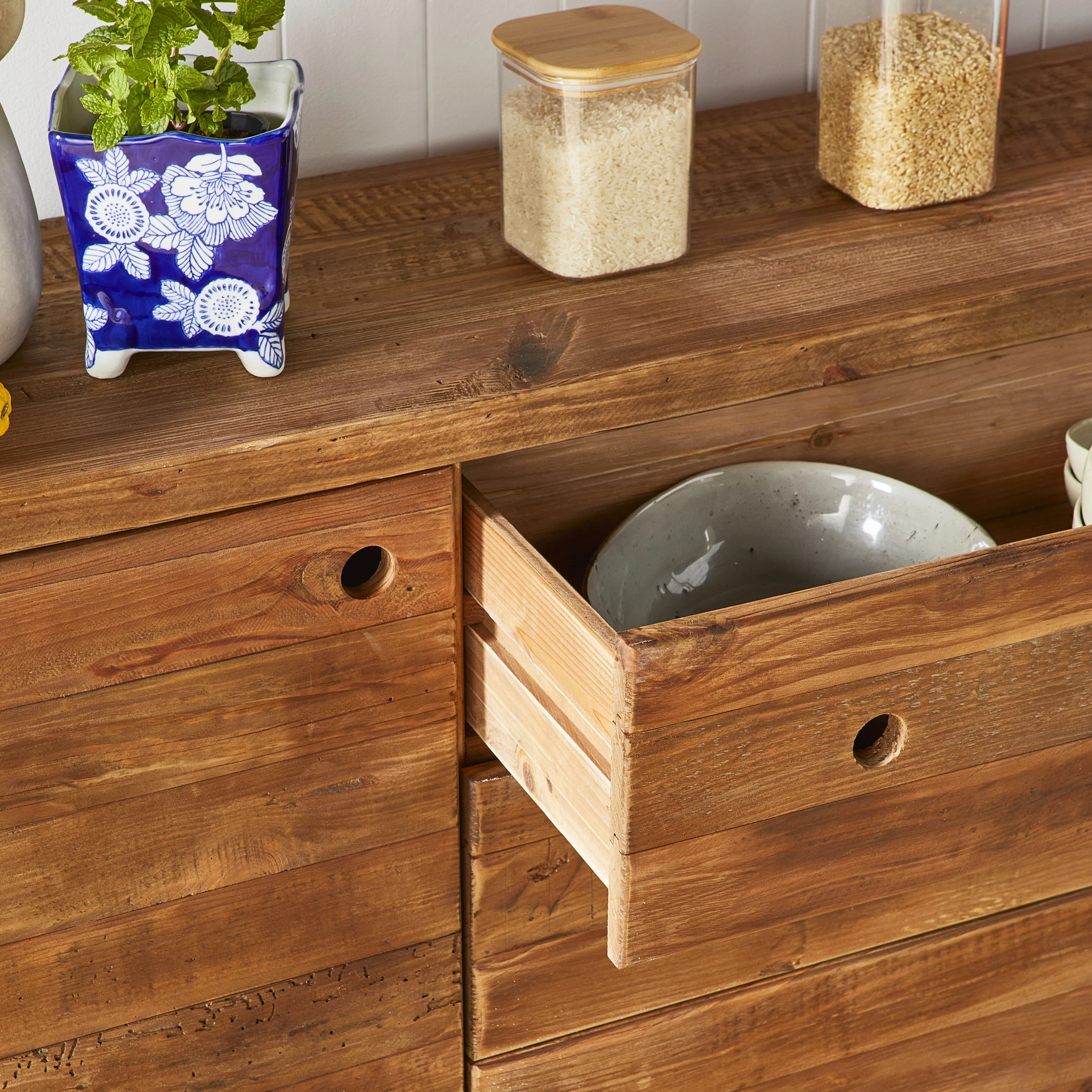 Kalise Reclaimed Timber Storage Unit Large - Image 10