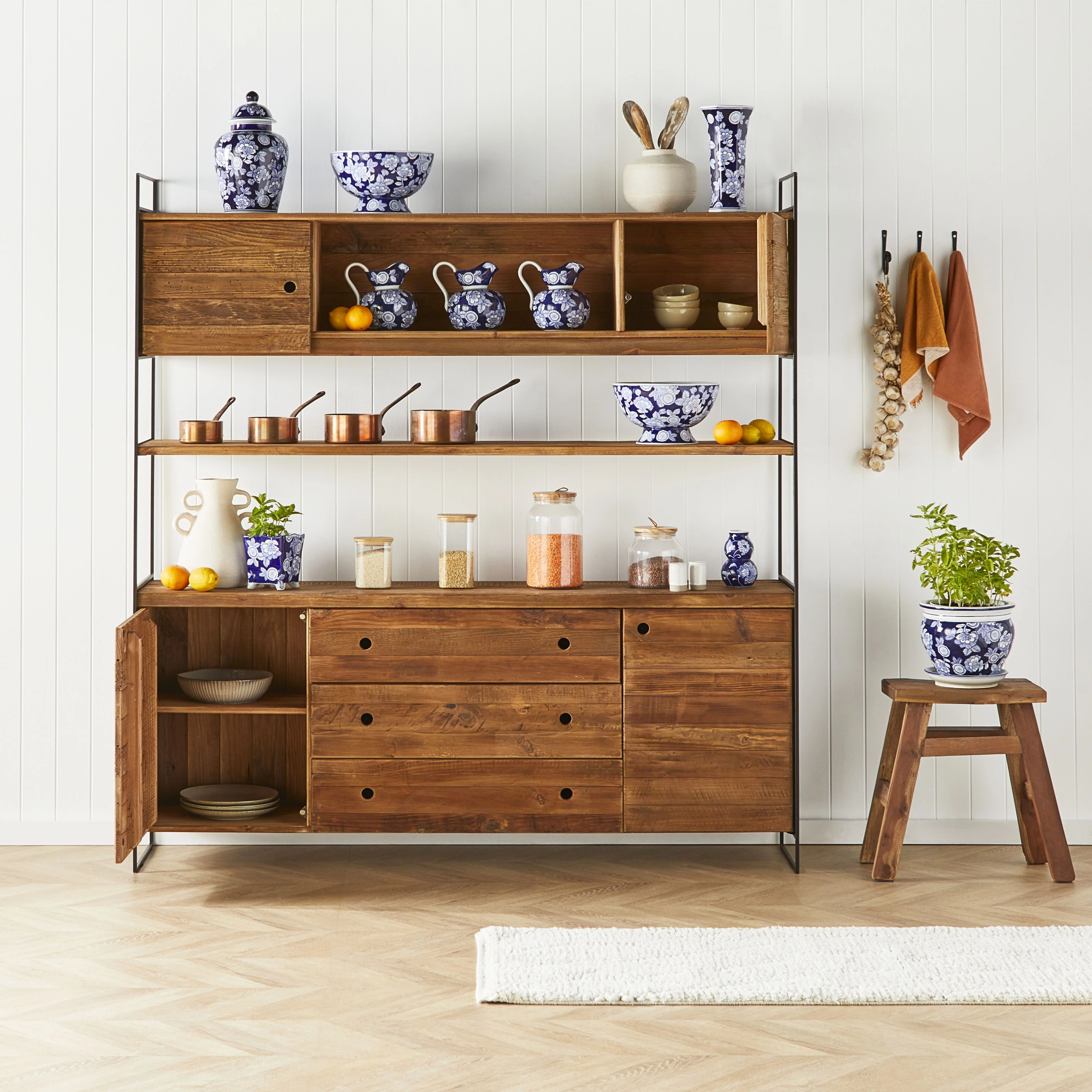 Kalise Reclaimed Timber Storage Unit Large - Image 9