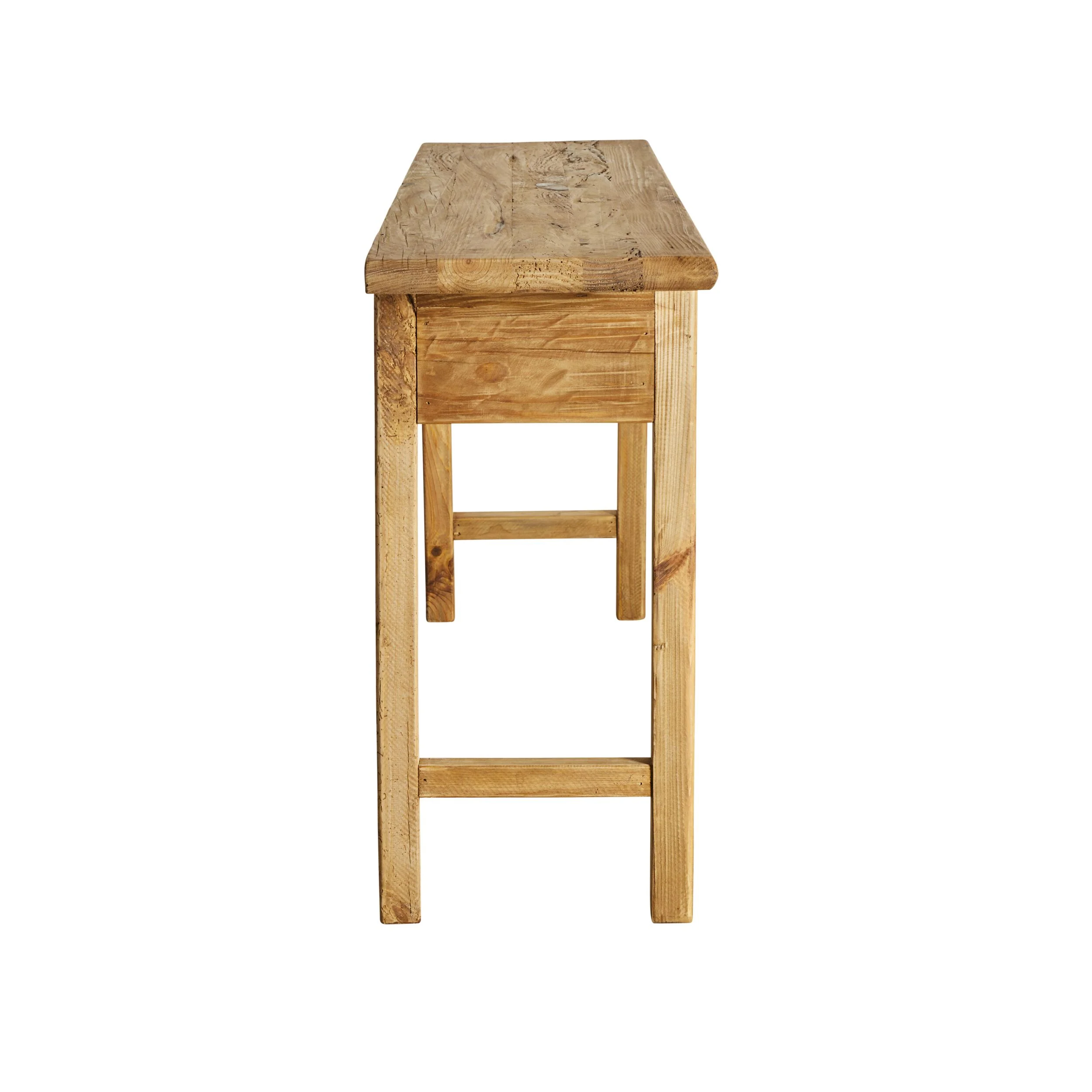 Kalise Reclaimed Timber 2 Drawer Desk - Image 3
