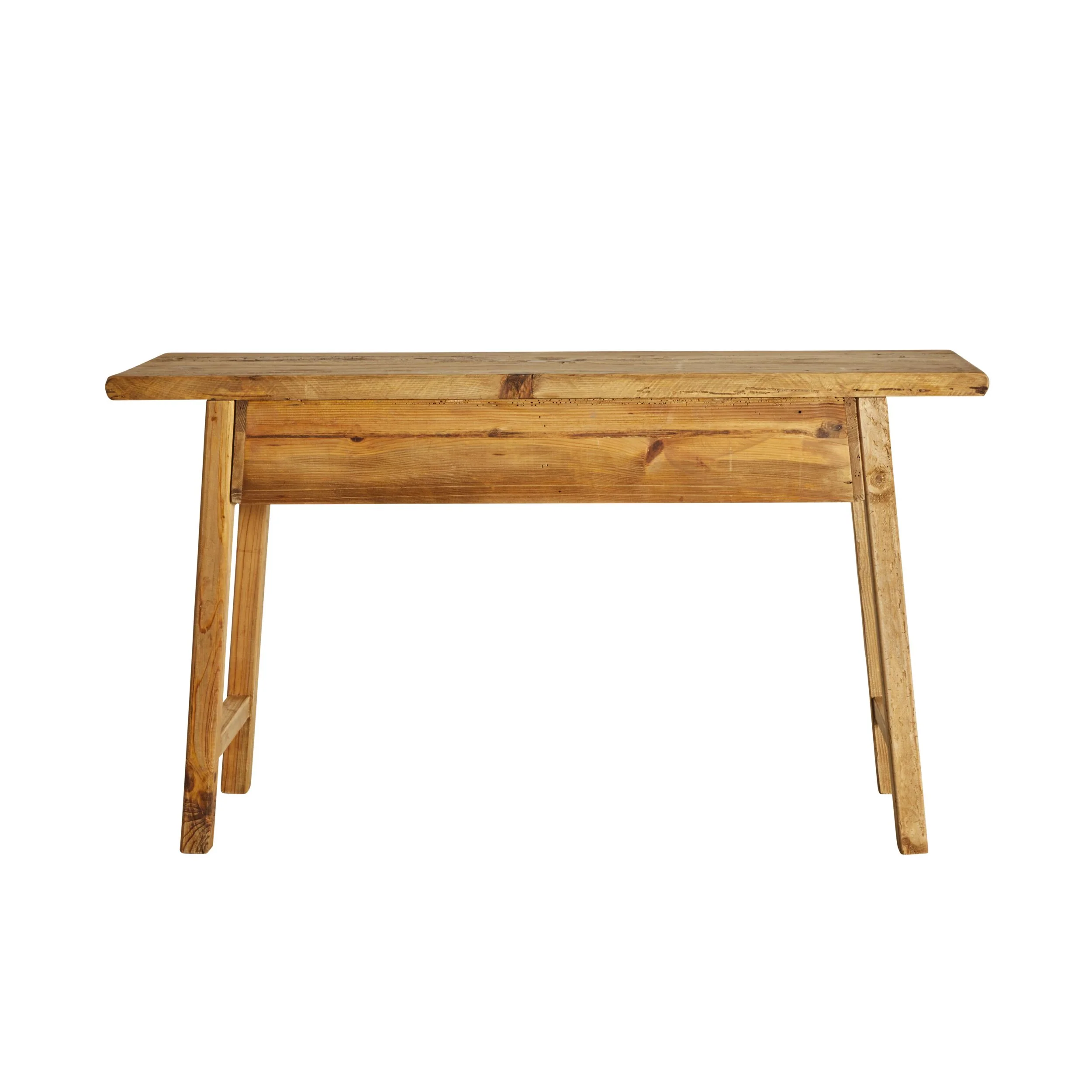 Kalise Reclaimed Timber 2 Drawer Desk - Image 4