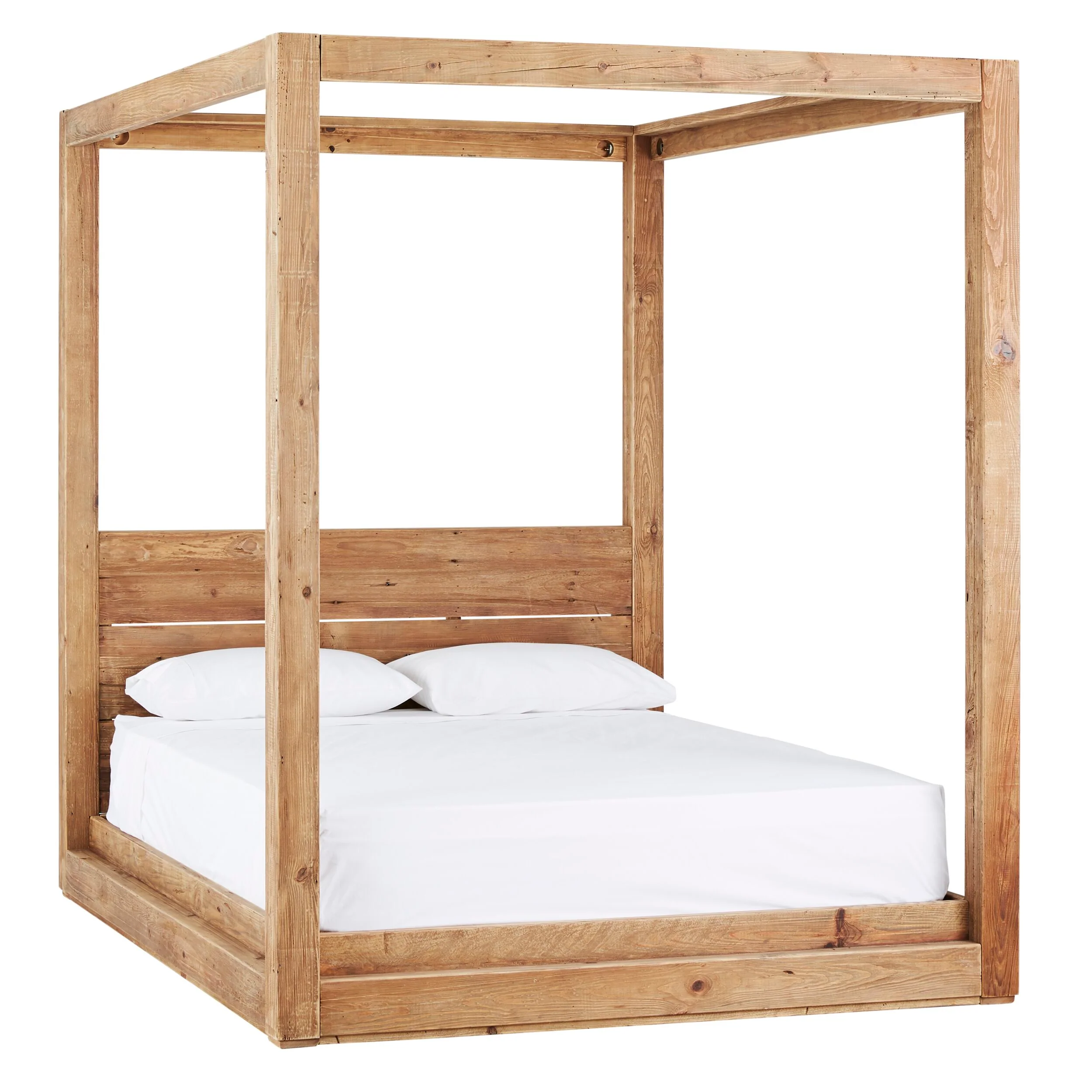 Kalise Reclaimed Timber 4 Poster King Bed - Image 2