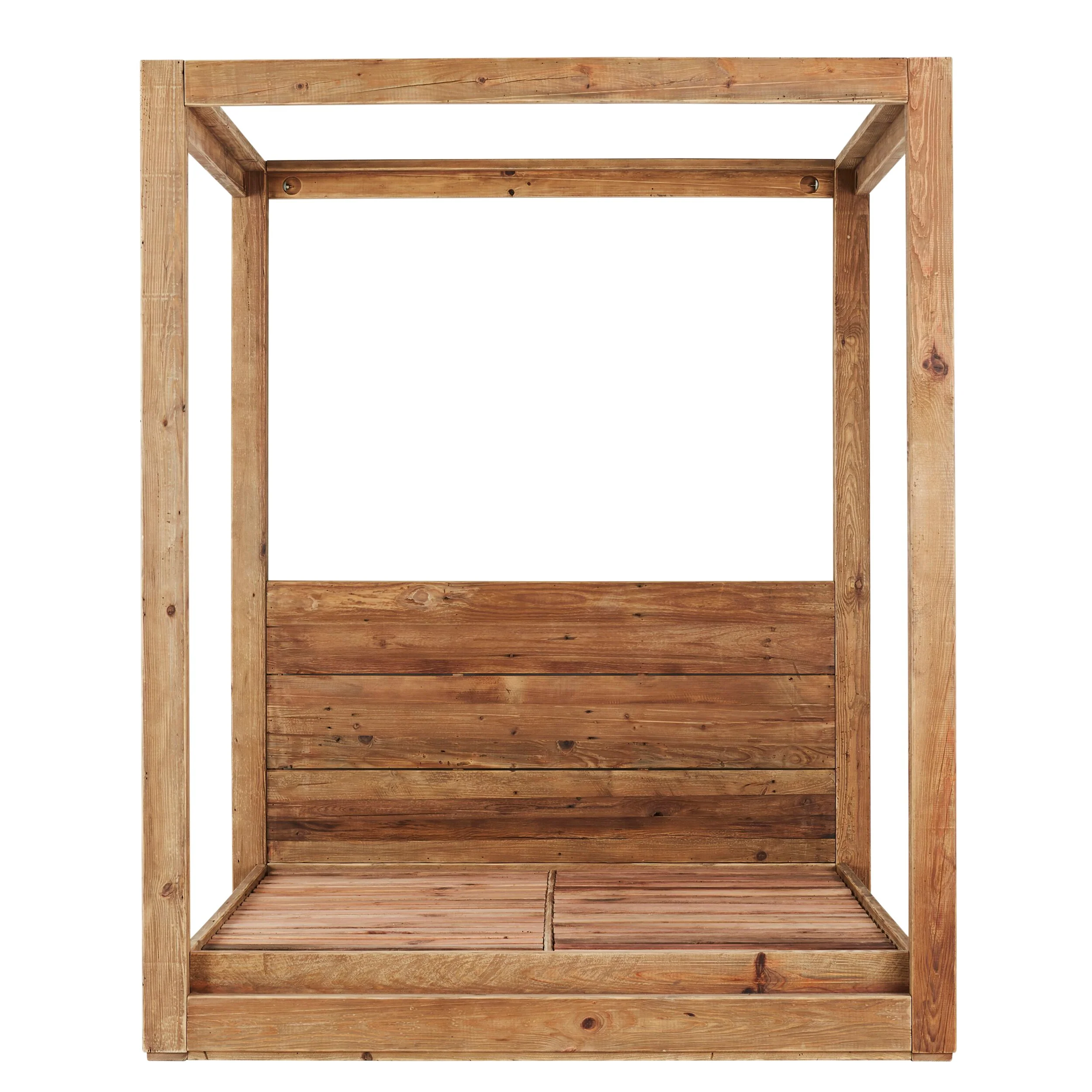 Kalise Reclaimed Timber 4 Poster King Bed - Image 3