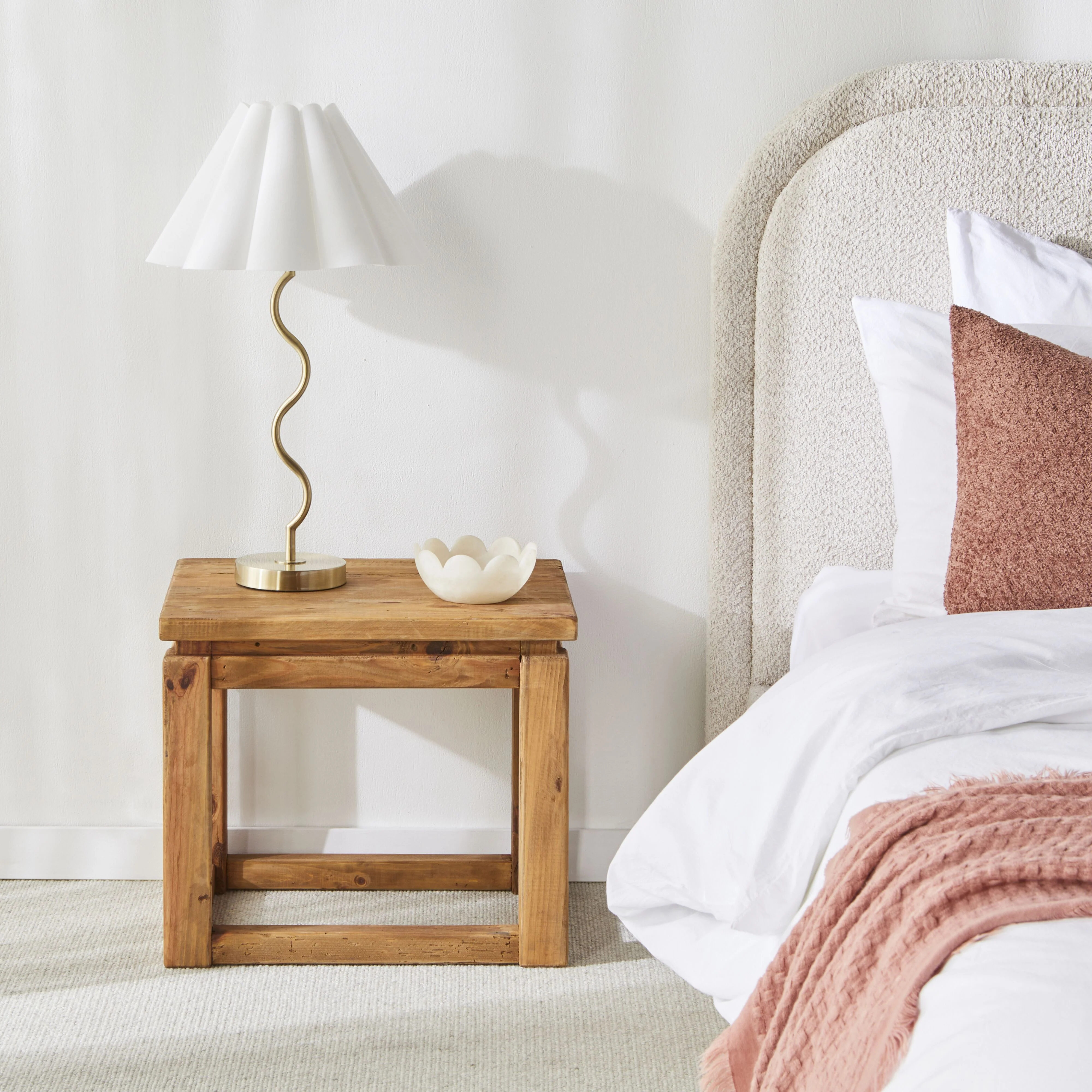 Kalise Reclaimed Timber Bedside Table - Image 8