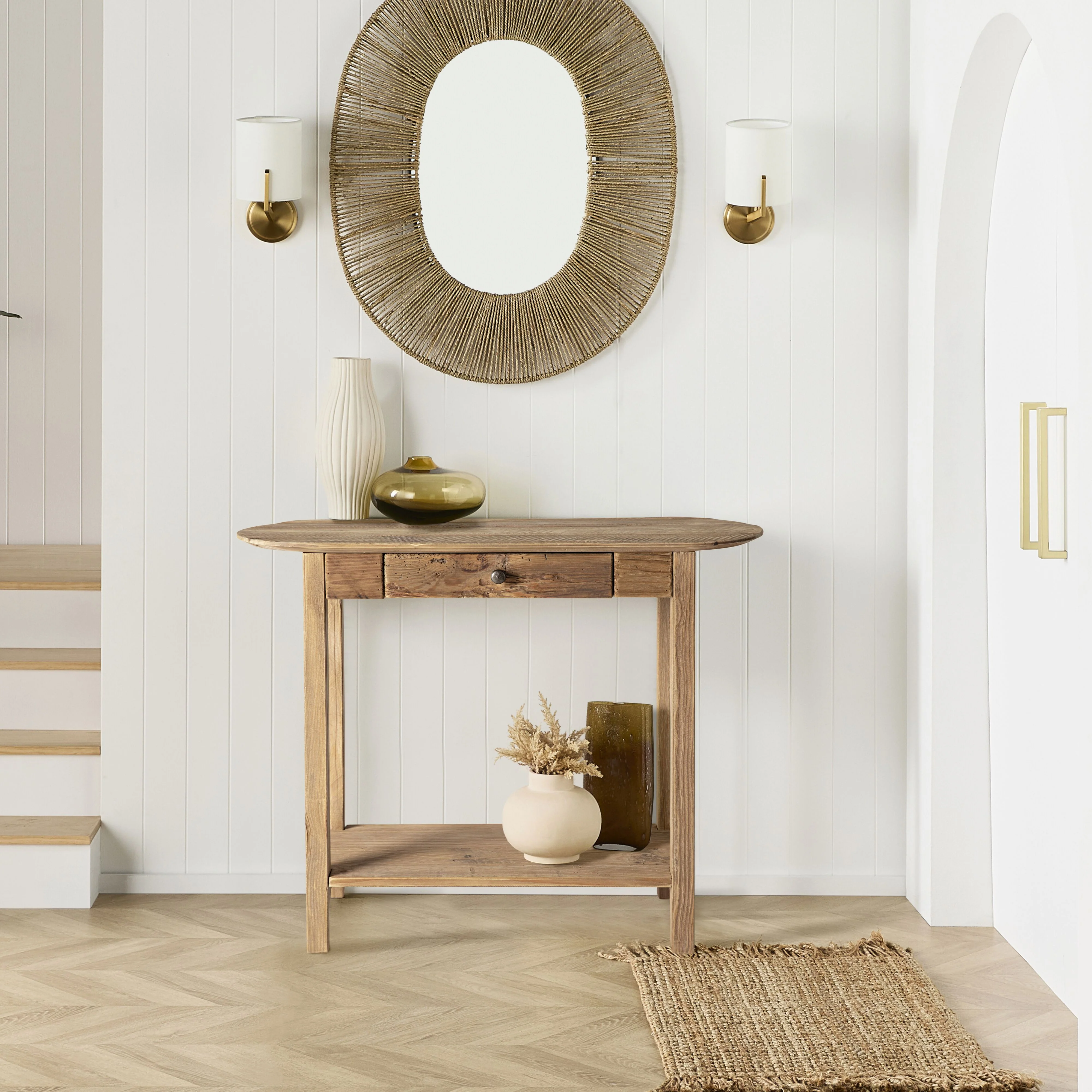 Kalise Reclaimed Timber Console Table - Image 7