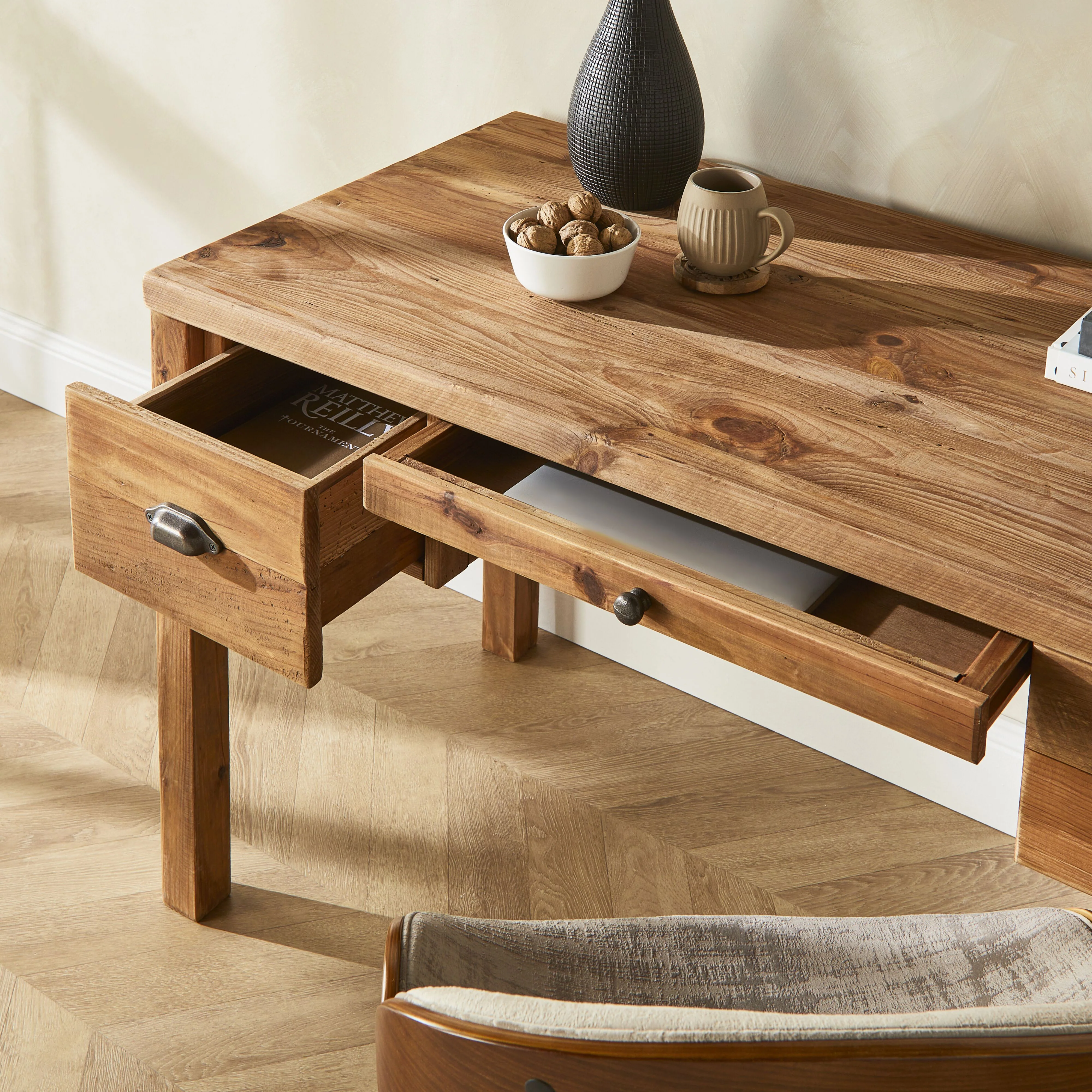 Kalise Reclaimed Timber Desk - Image 10