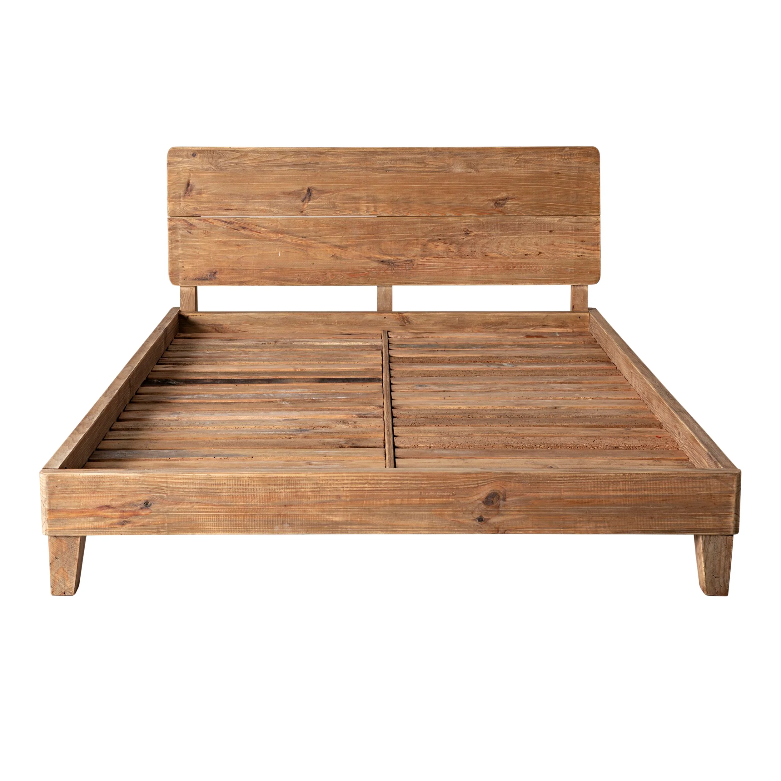 Kalise Reclaimed Timber Queen Bed - Image 3