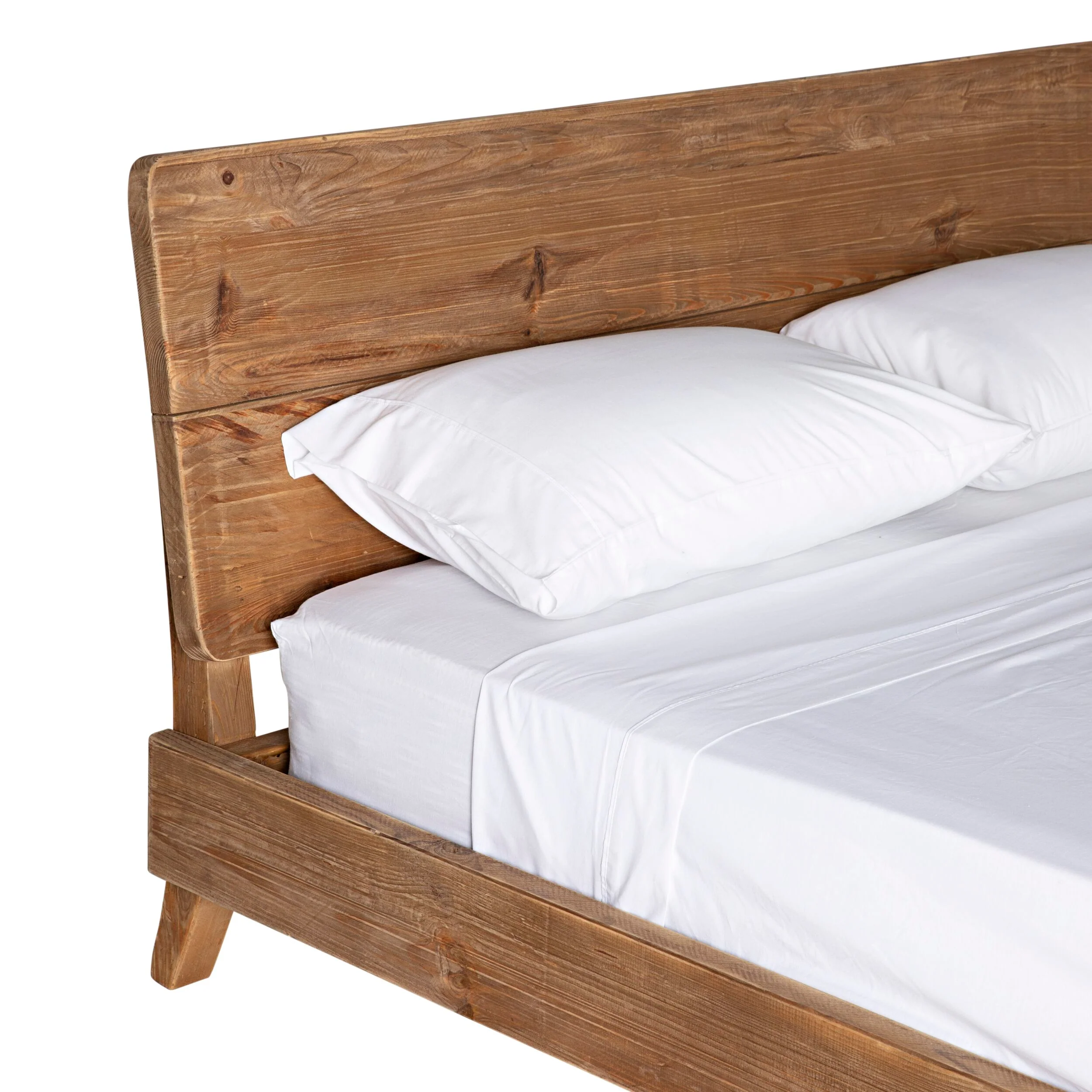 Kalise Reclaimed Timber Queen Bed - Image 5