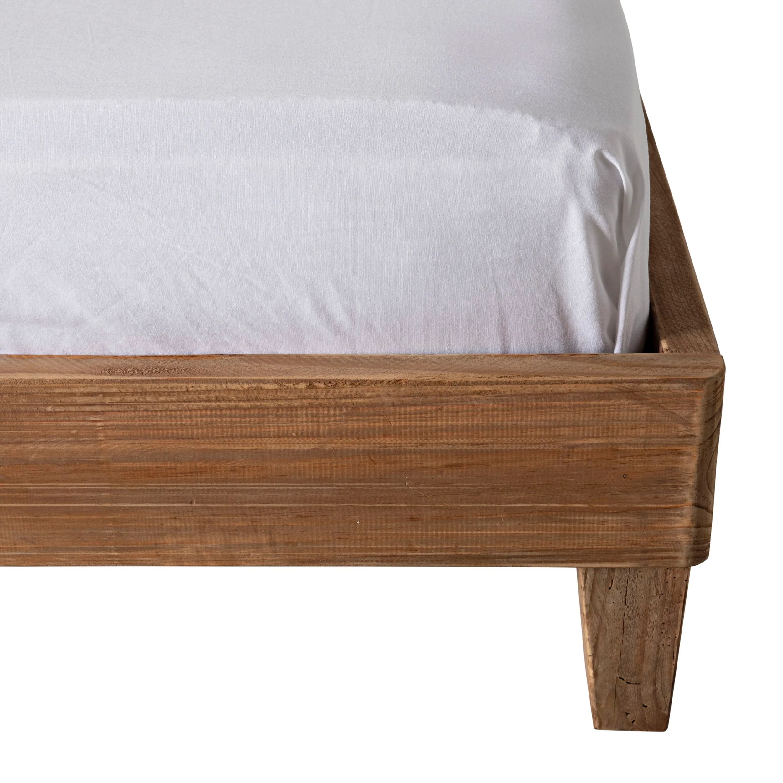 Kalise Reclaimed Timber Queen Bed - Image 6