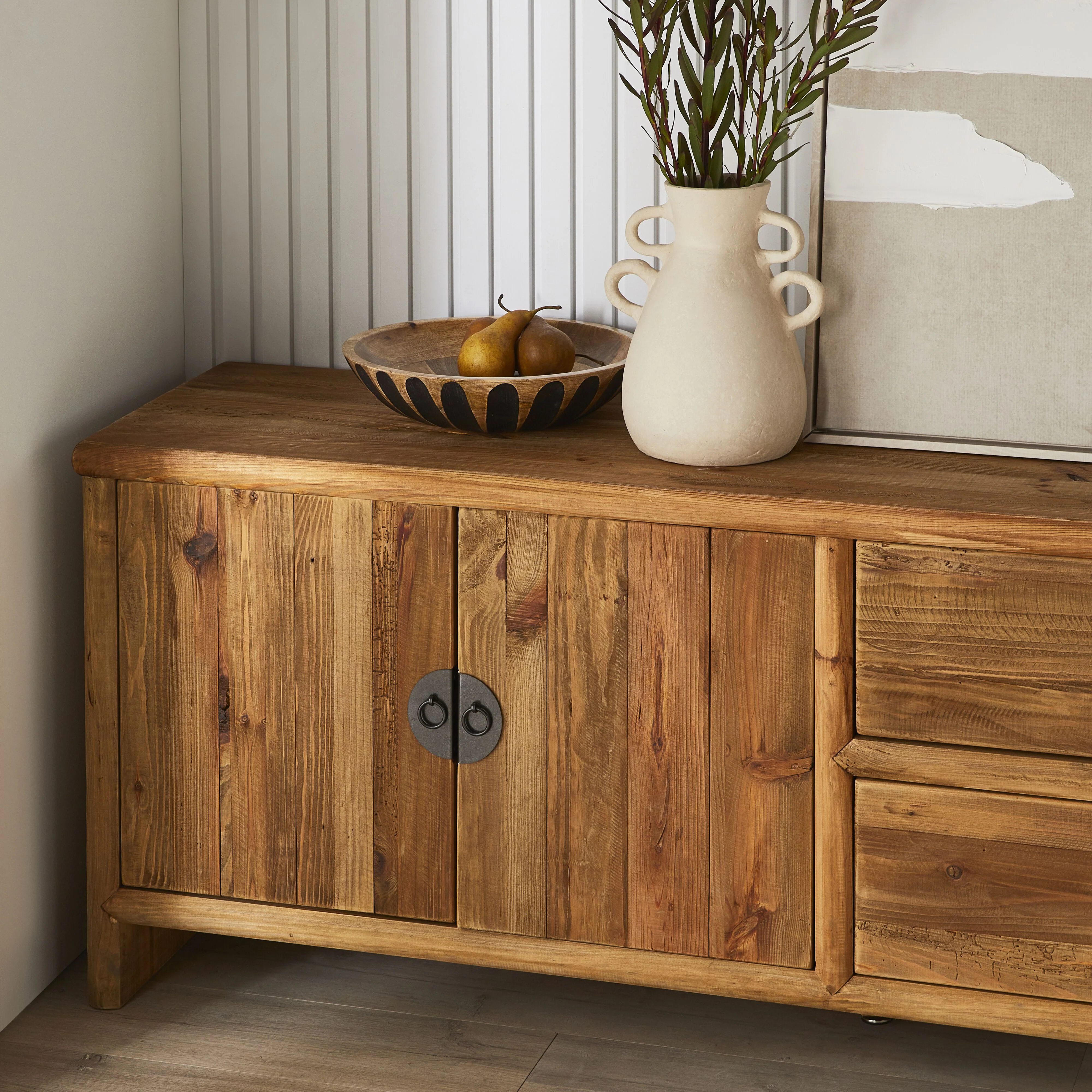 Kalise Reclaimed Timber Large Sideboard - Image 9