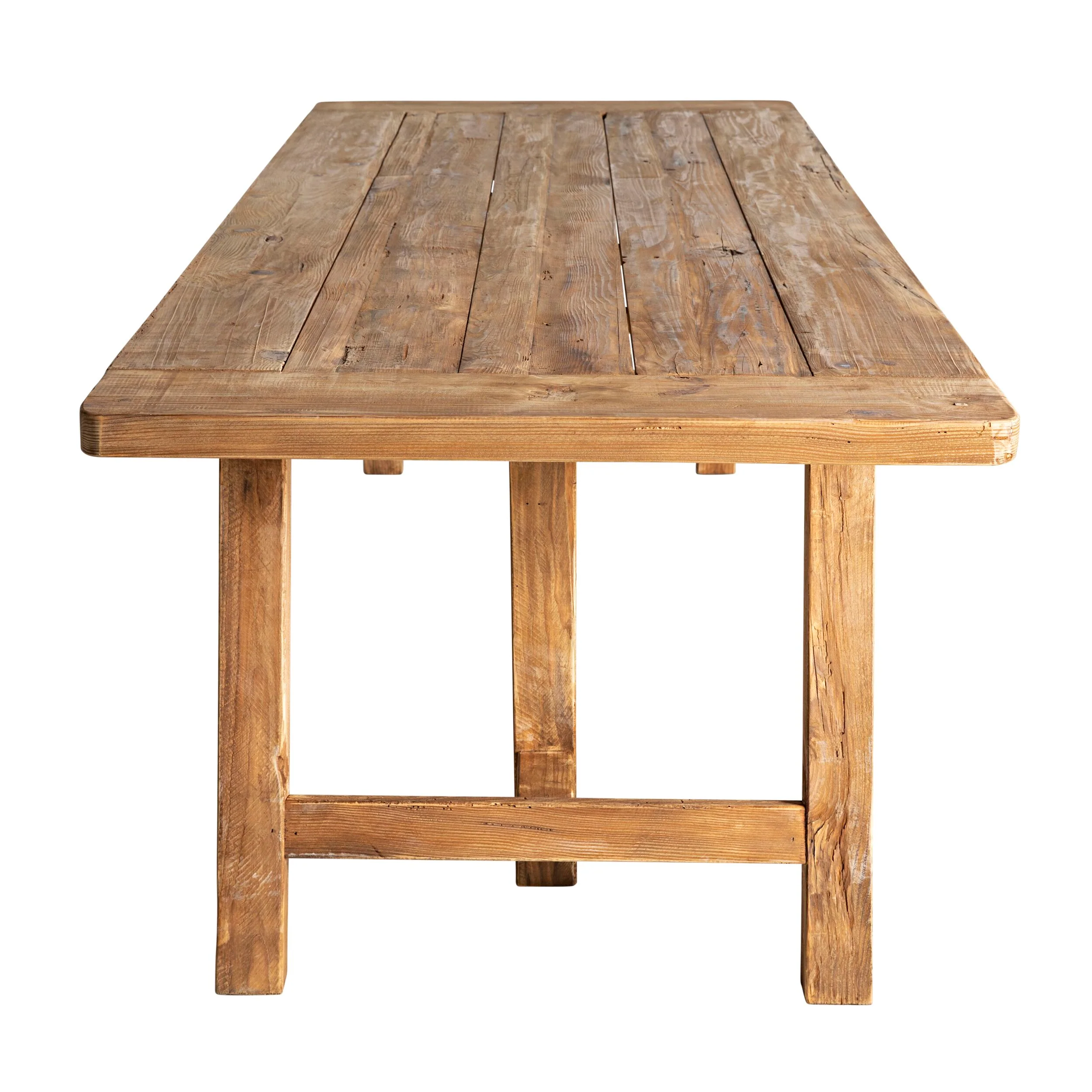 Kalise Reclaimed Timber Trestle Dining Table - Image 3