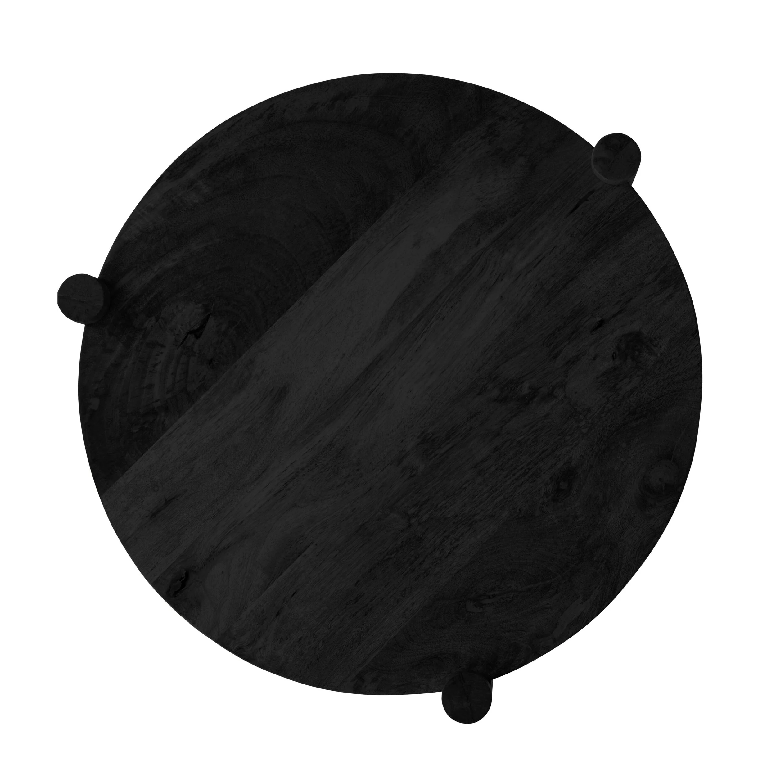 Karli Round Side Table Black - Image 3