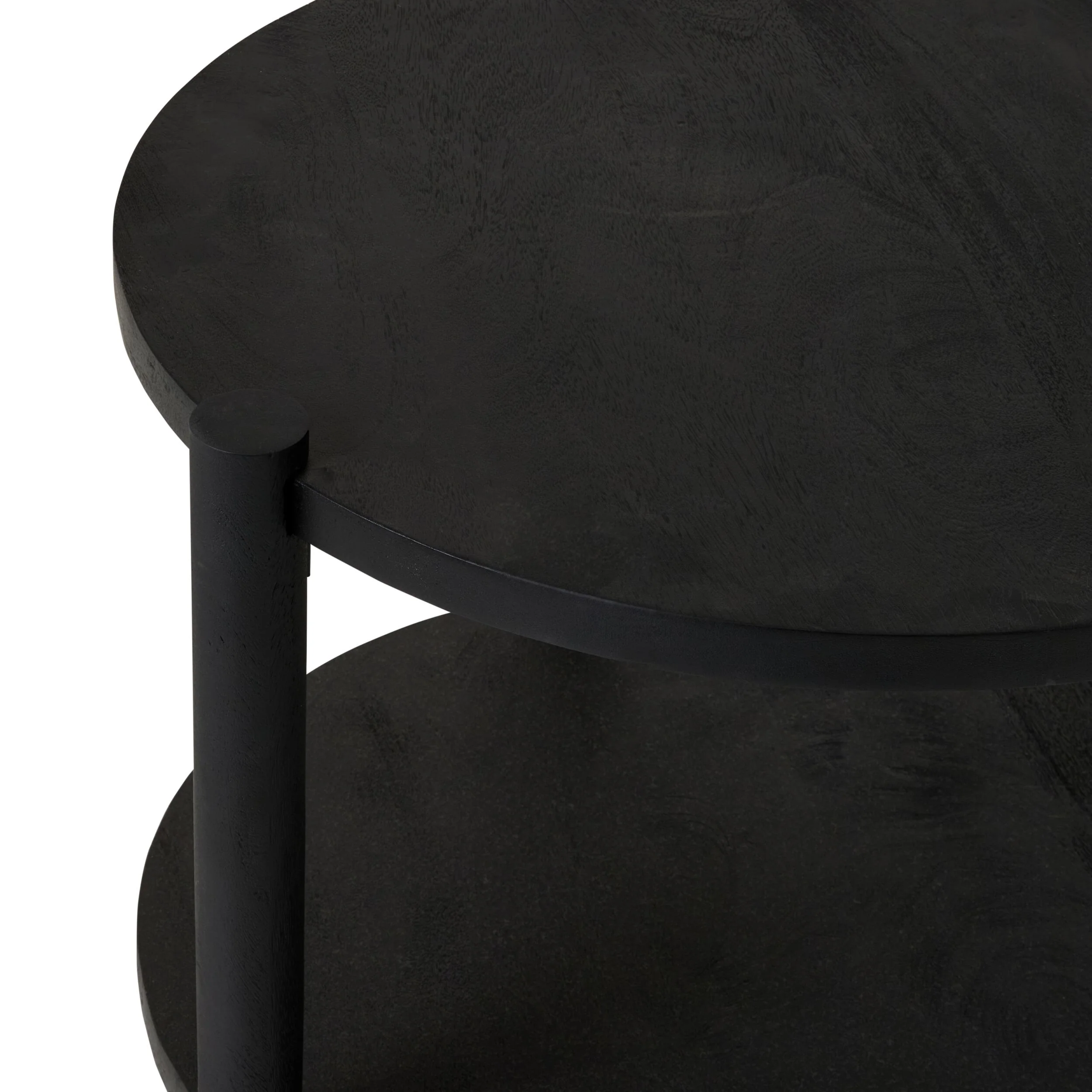 Karli Round Side Table Black - Image 4