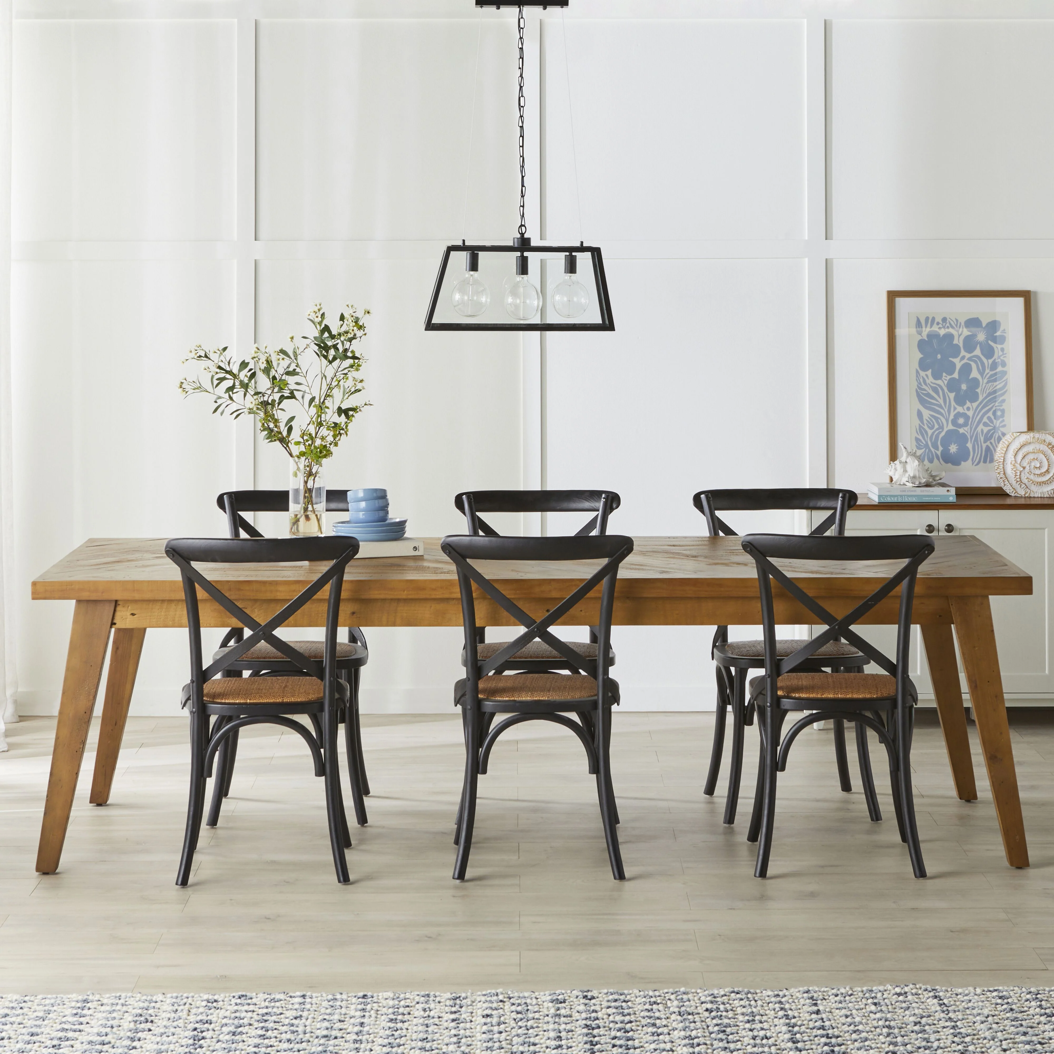 Karter 3 Light Cube Pendant Black 30x61cm - Image 5