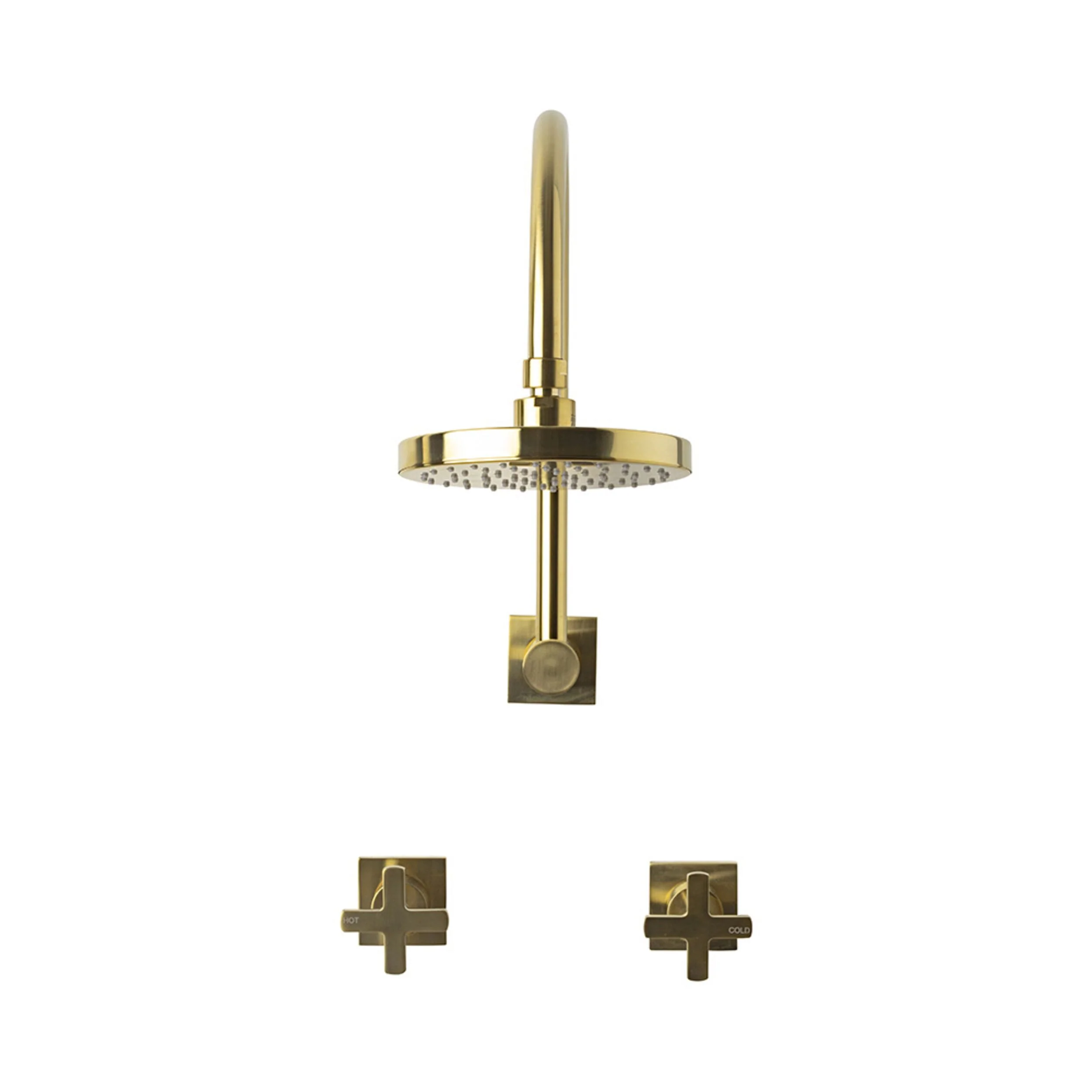 Kason Shower Set Brushed Brass - Image 2