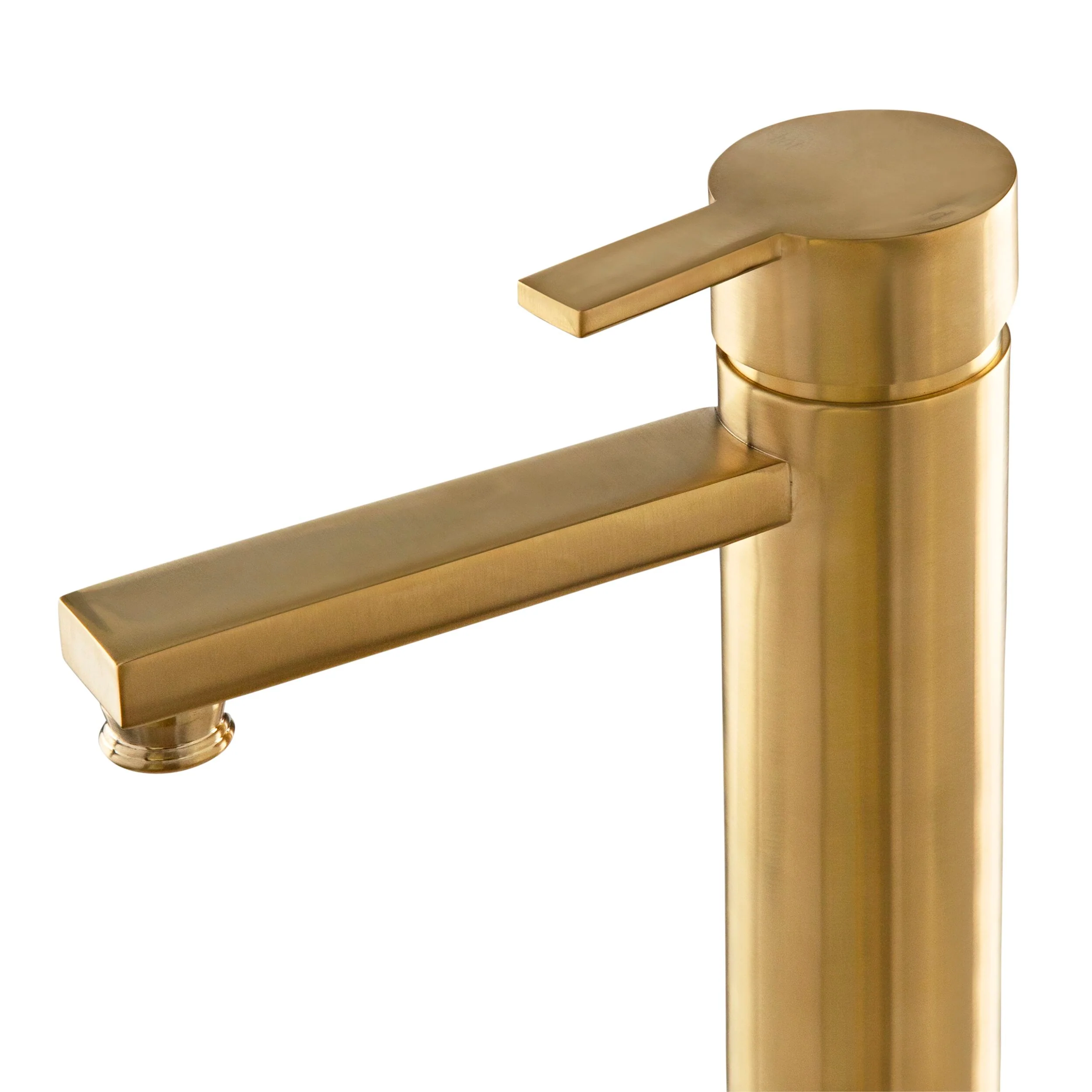 Kason Tall Basin Mixer Brushed Brass - Image 3