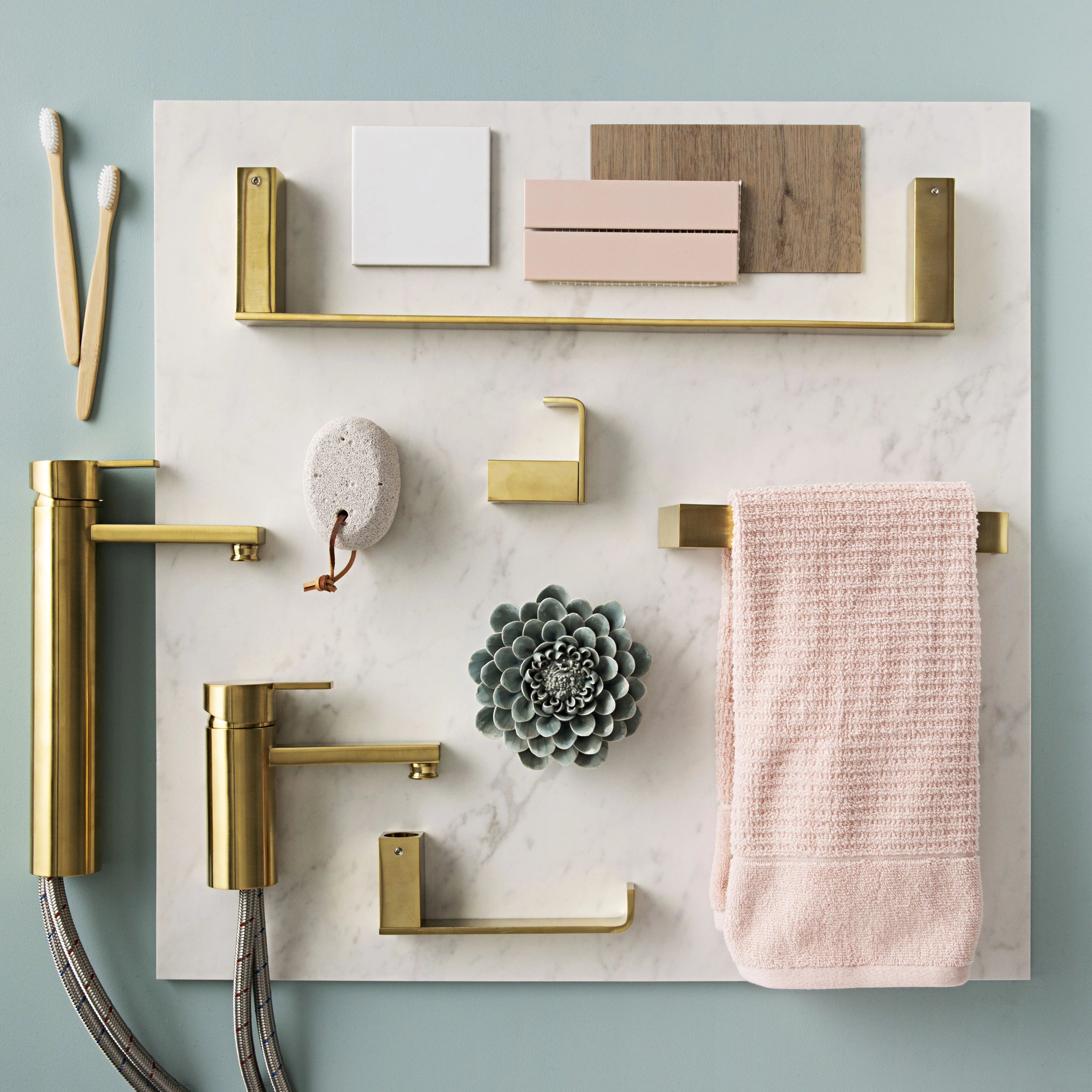 Kason Tall Basin Mixer Brushed Brass - Image 9