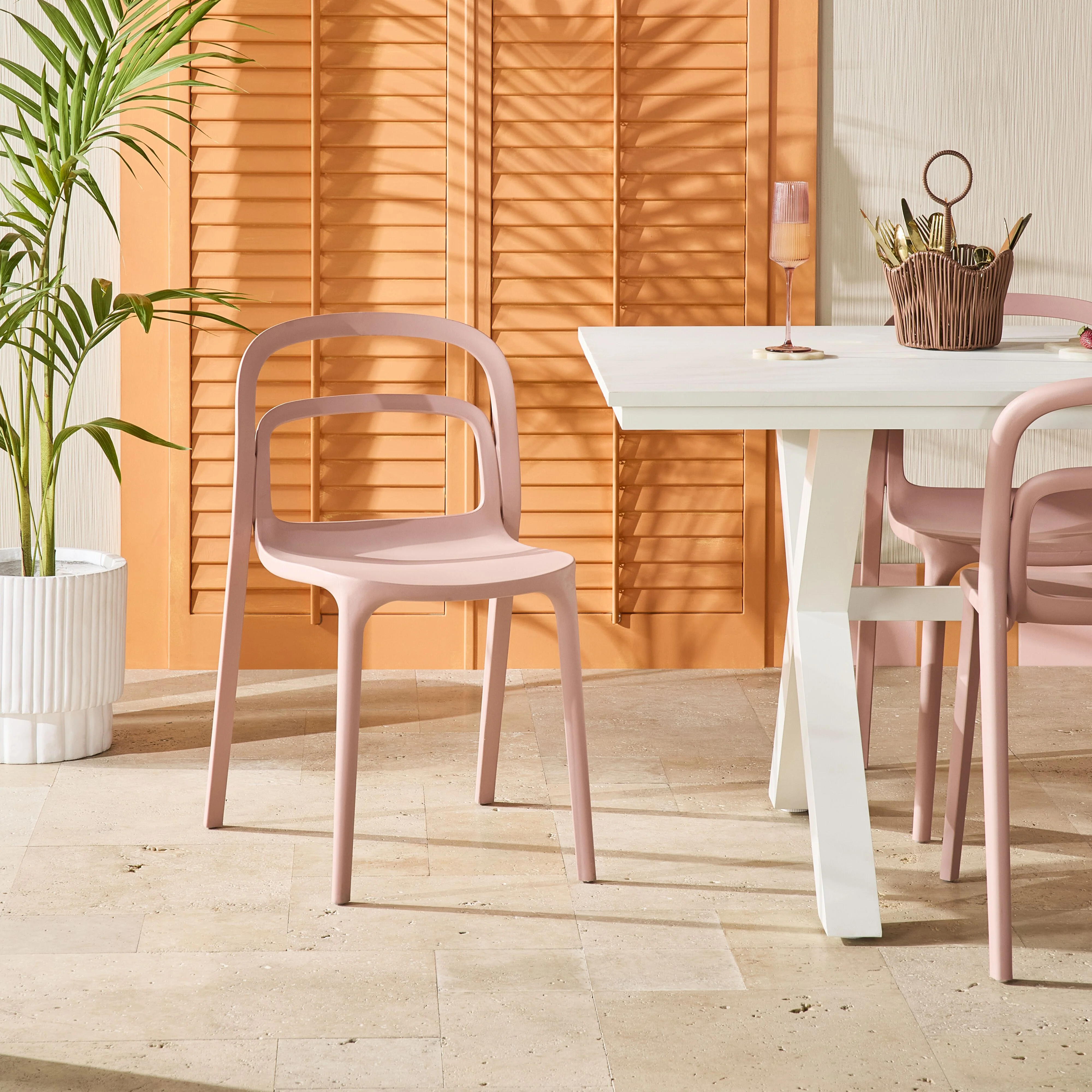 Katia Dining Chair Pink - Image 7