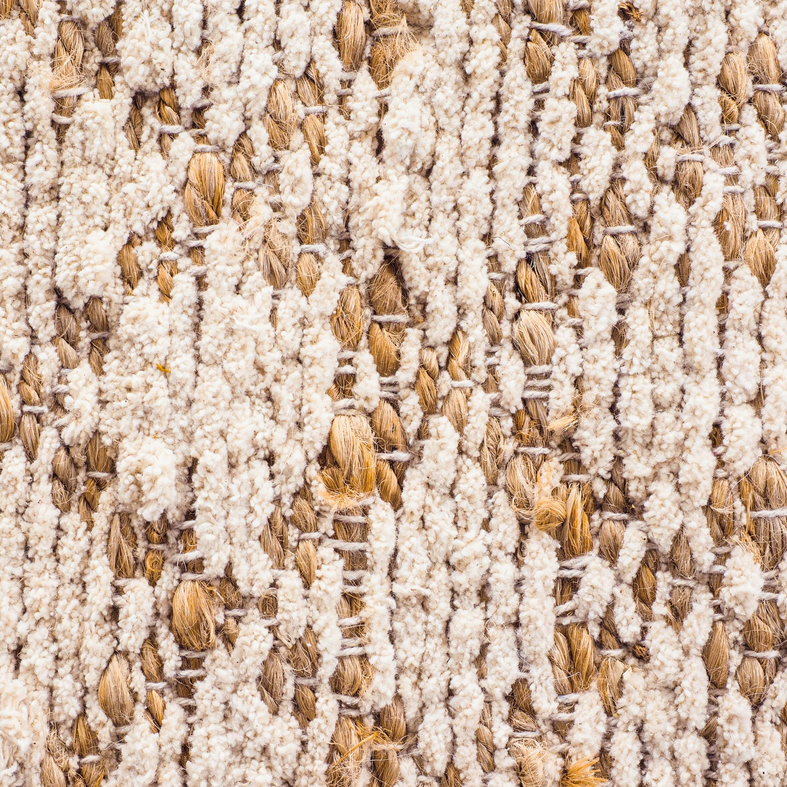 Kaya Diamond Board Chenille Woven Natural Cream Rug 150x80cm - Image 3