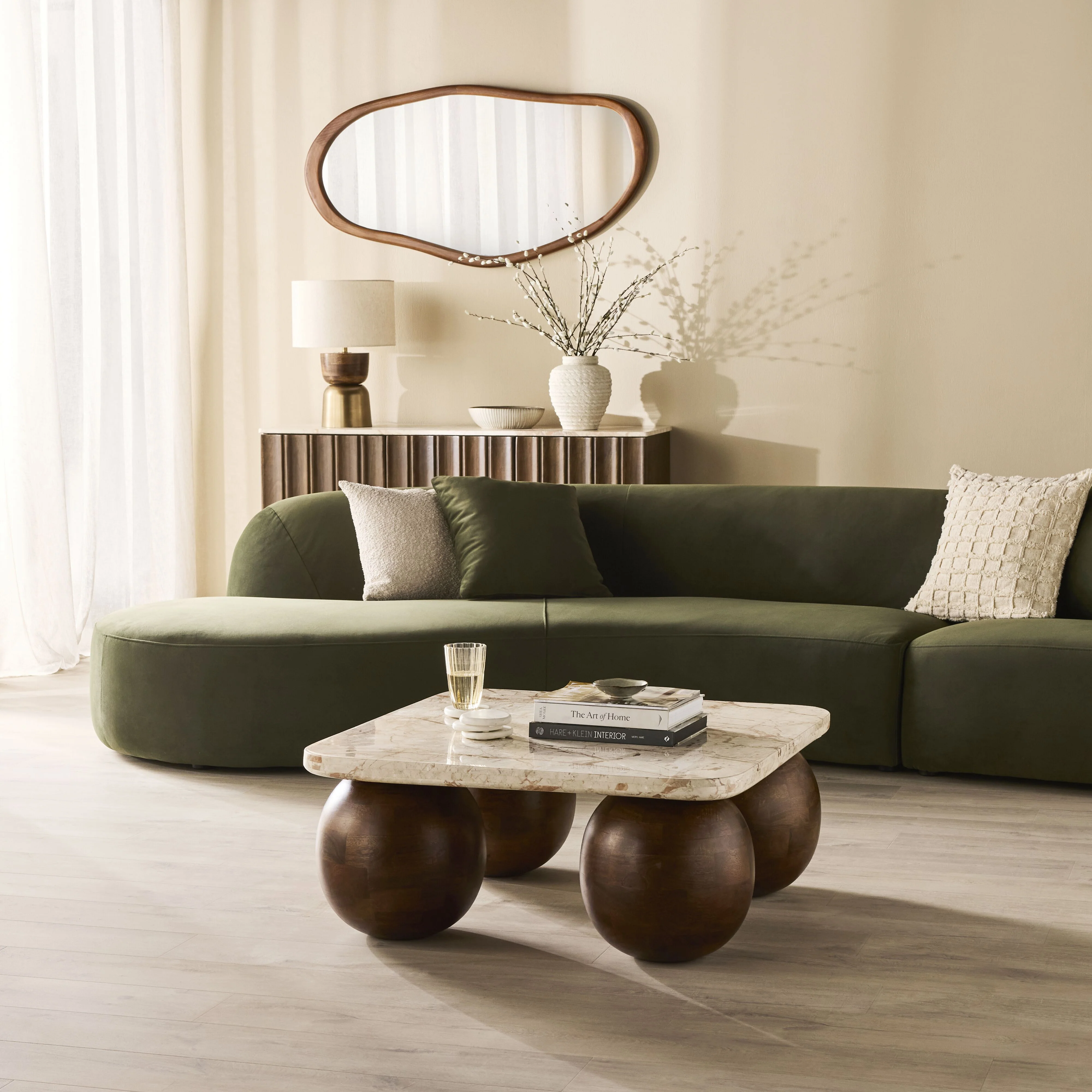 Kaya Marble Square Coffee Table - Image 7