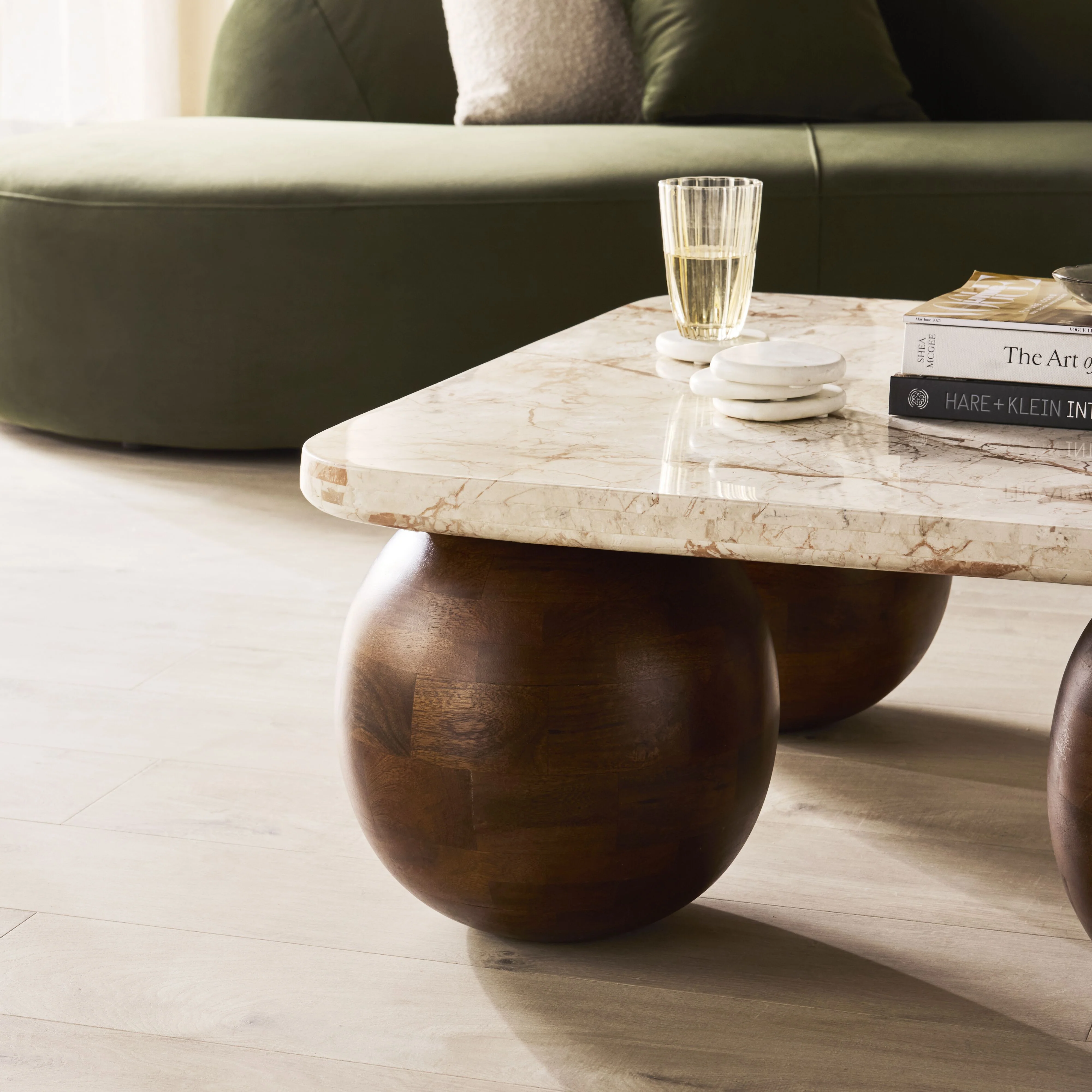 Kaya Marble Square Coffee Table - Image 8