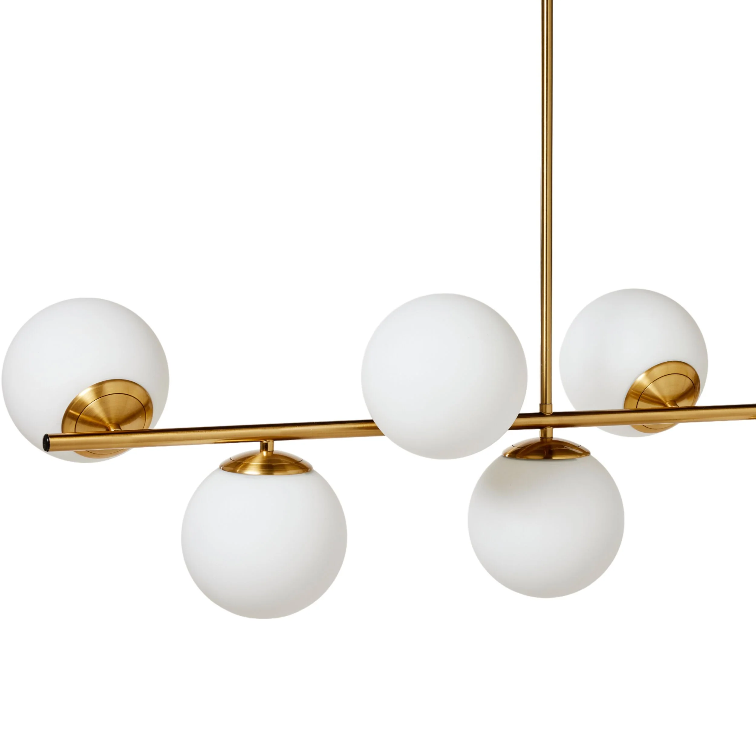 Kempsey Satin Brass 7 Ball Pendant 72x100cm - Image 3