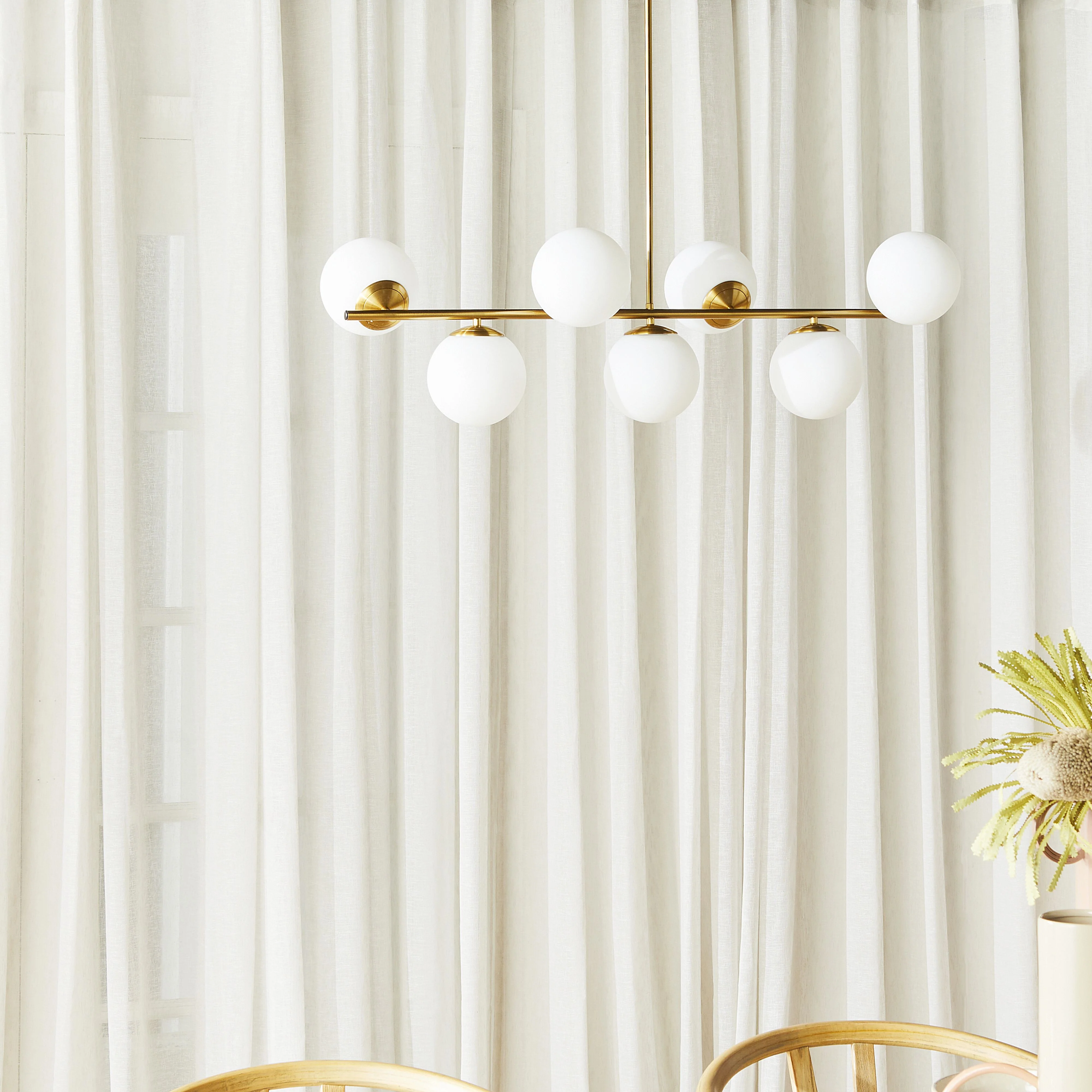 Kempsey Satin Brass 7 Ball Pendant 72x100cm - Image 5