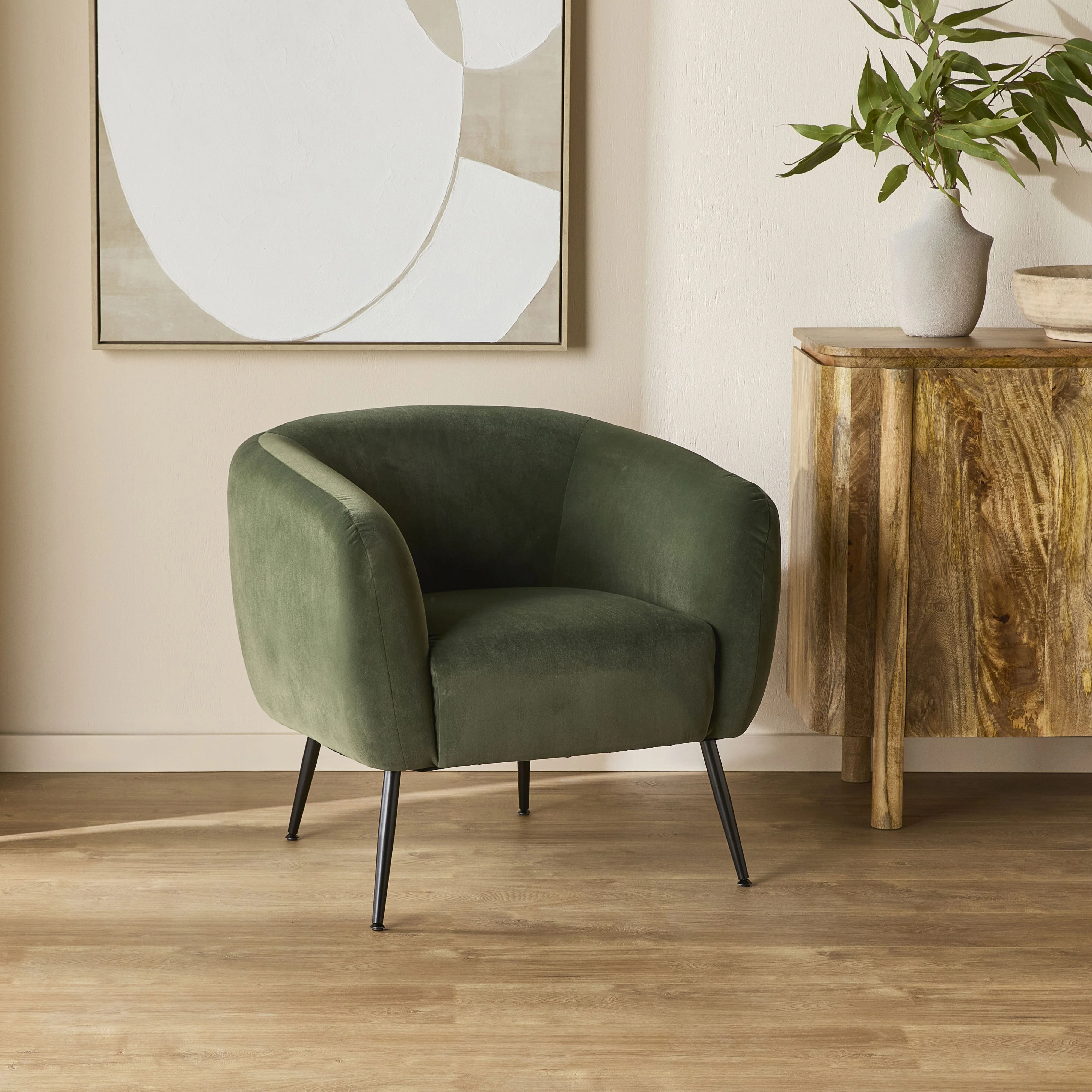 Kianna Occasional Chair Velvet Eucalyptus Green - Image 7