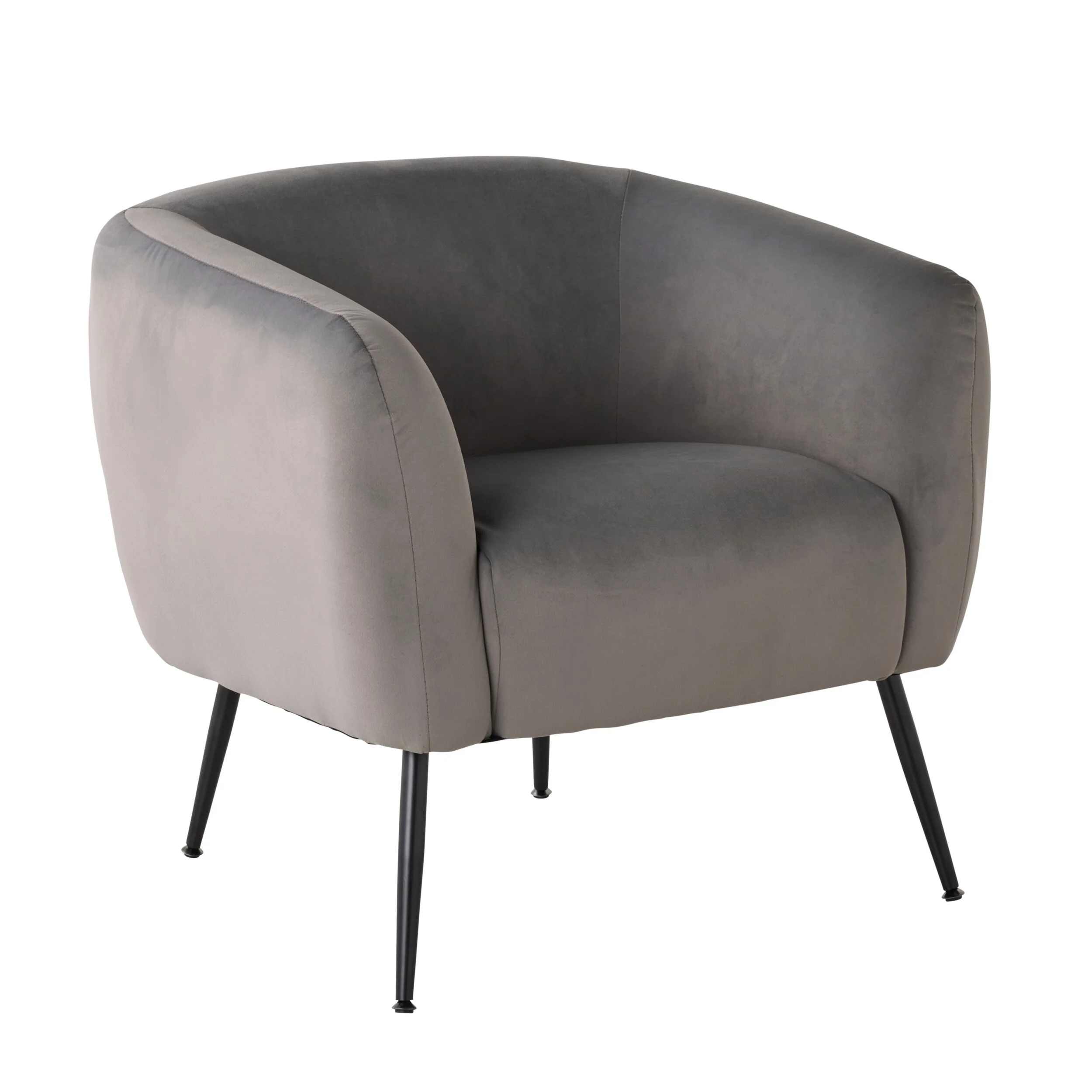 Kianna Occasional Chair Velvet Light Silver - Image 2