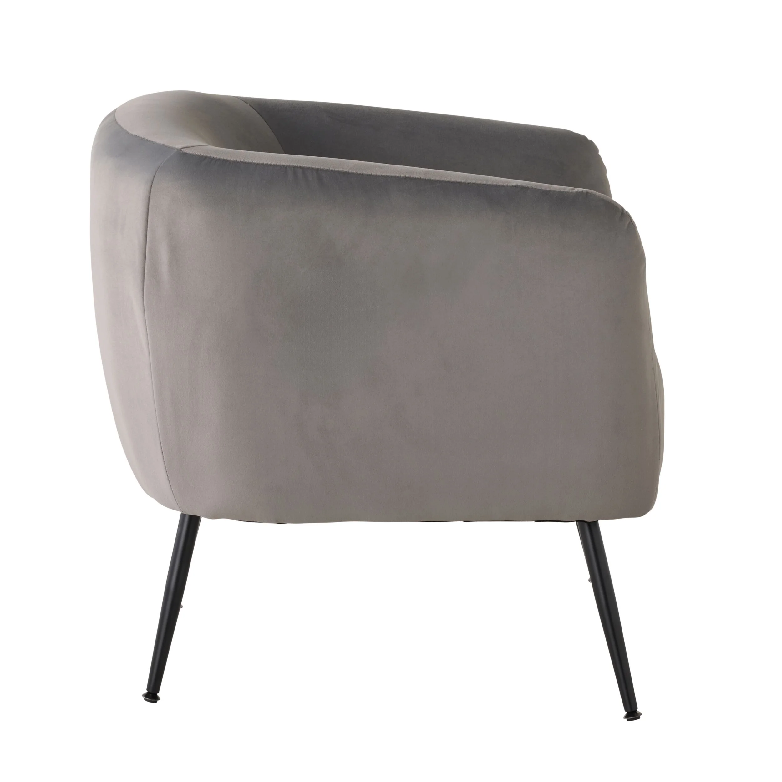 Kianna Occasional Chair Velvet Light Silver - Image 3