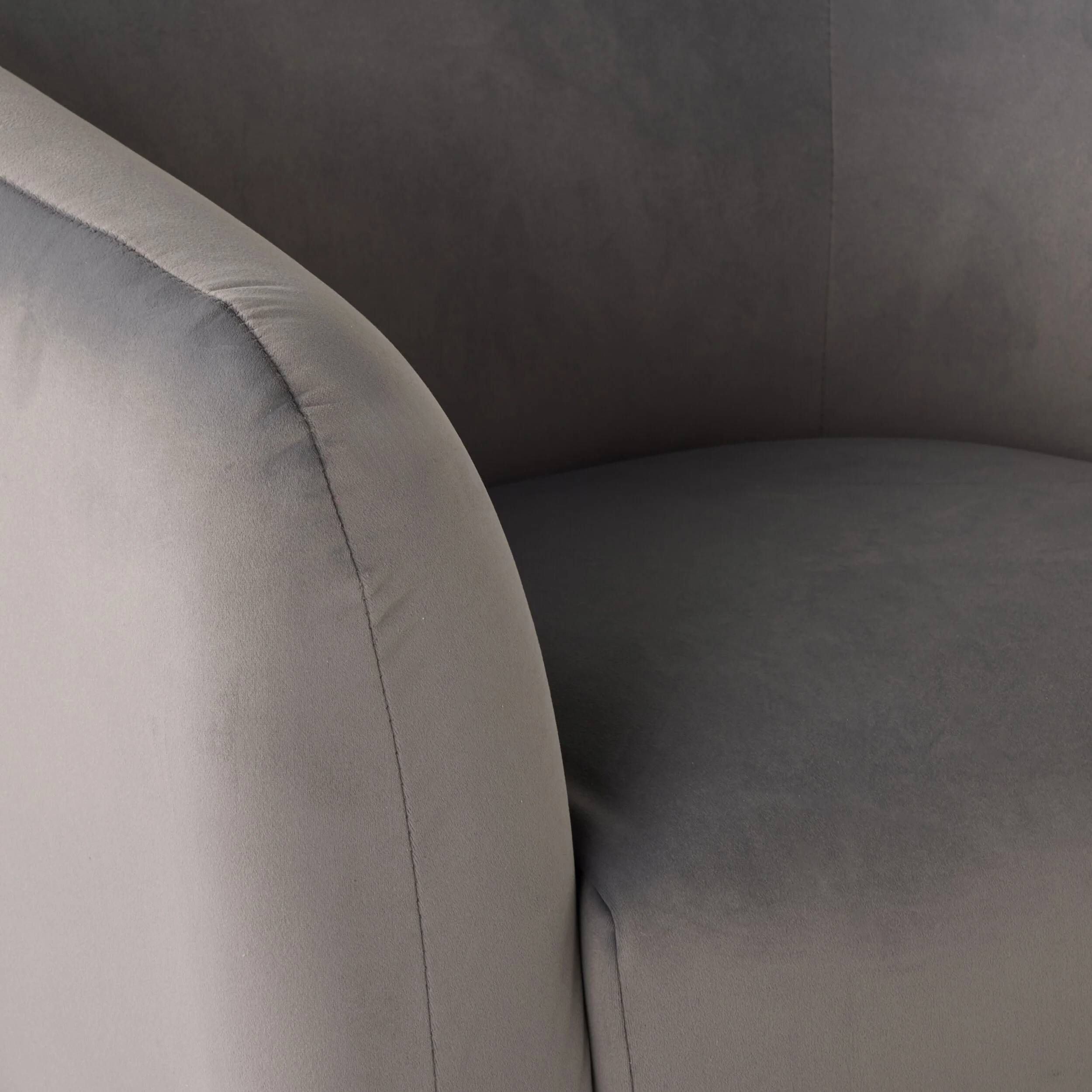 Kianna Occasional Chair Velvet Light Silver - Image 5