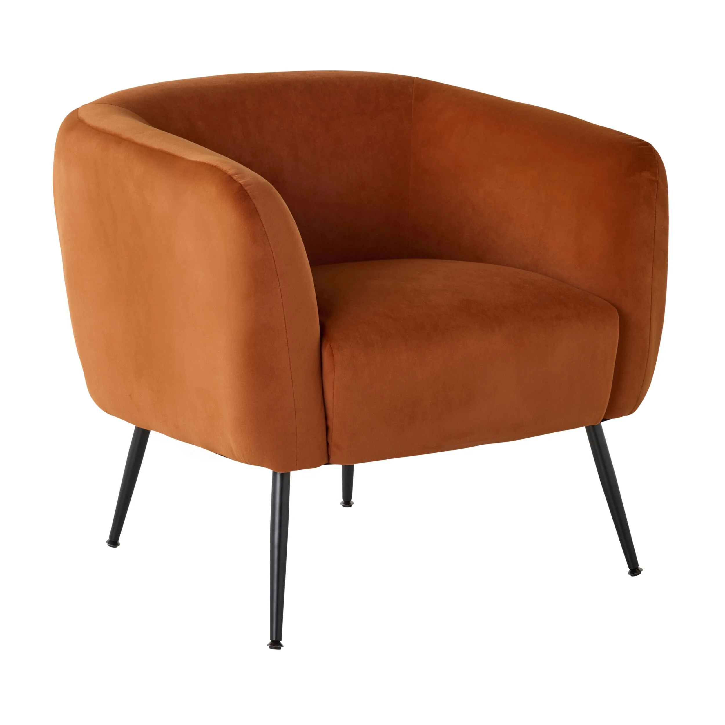 Kianna Occasional Chair Velvet Tangelo - Image 2