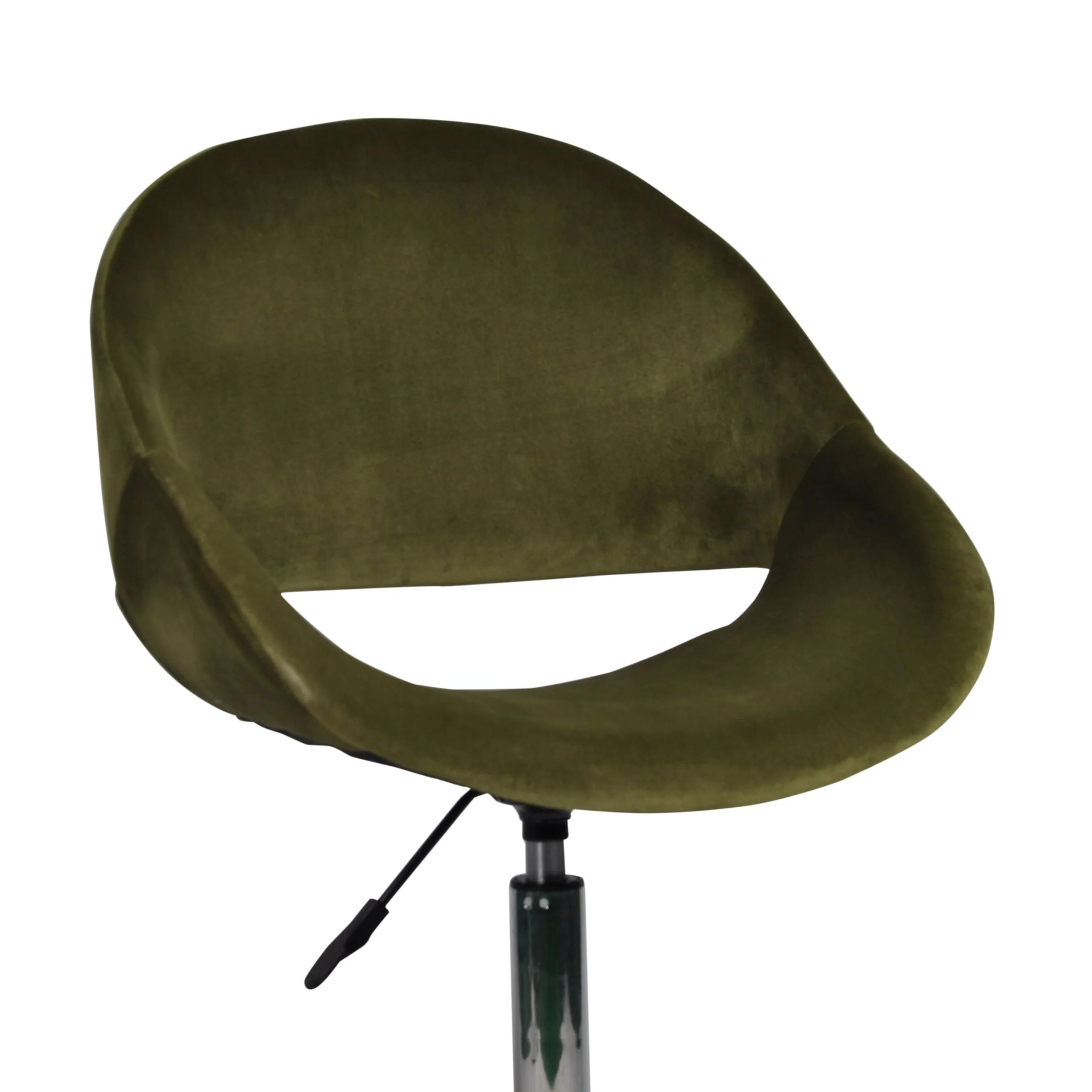 Kip Velvet Desk Chair Olive - Image 4