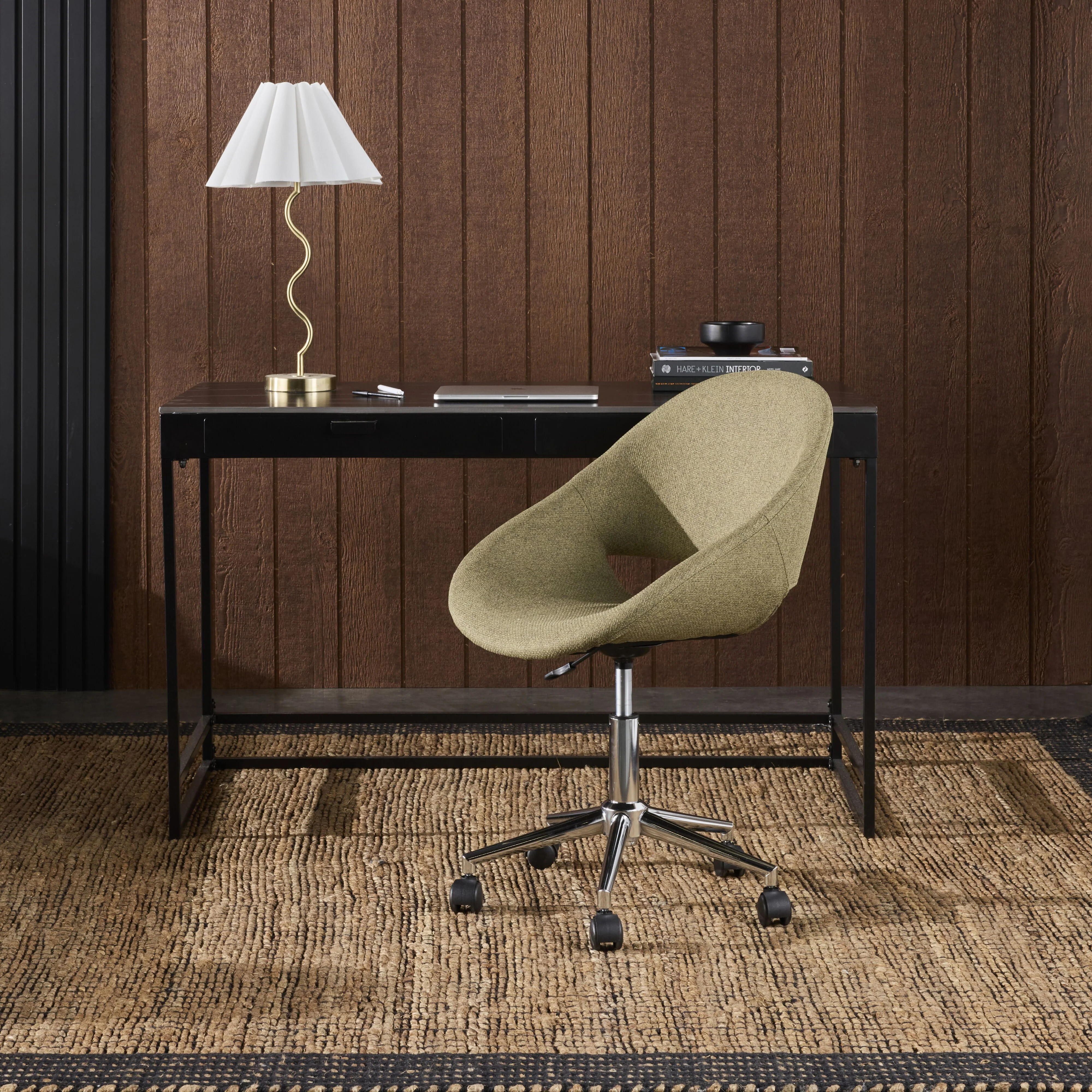 Kip Textured Desk Chair Green - Image 7