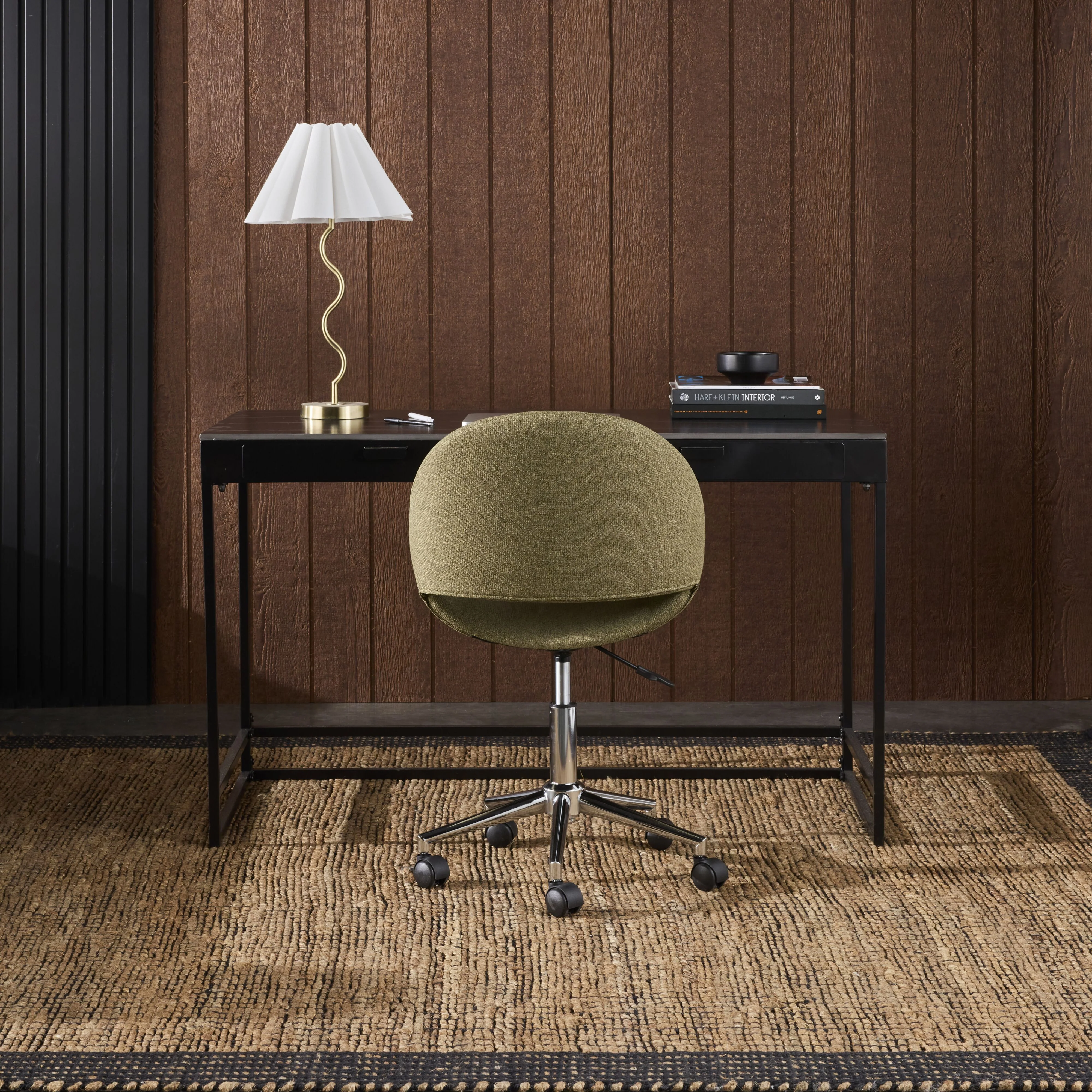Kip Textured Desk Chair Green - Image 8