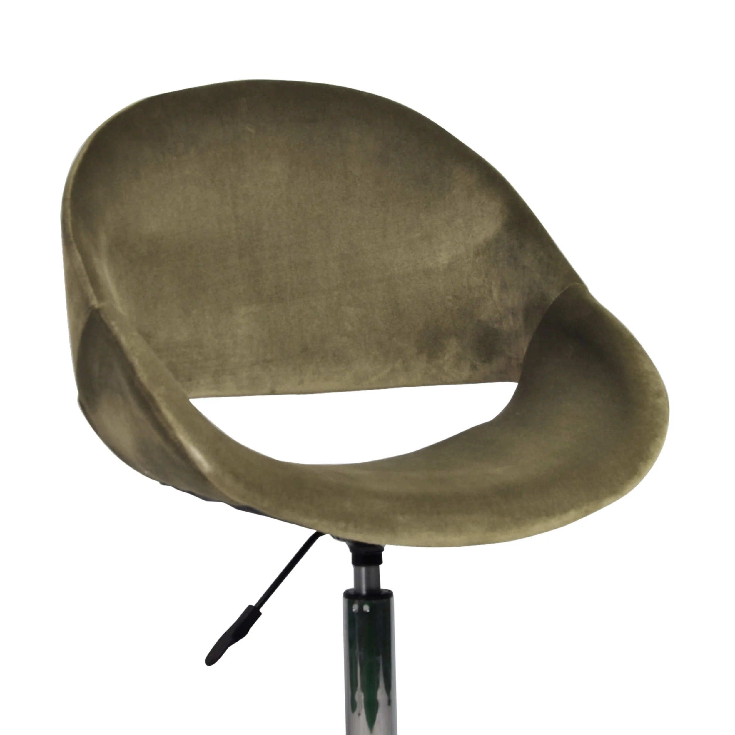 Kip Velvet Desk Chair Velvet Forrest Green - Image 4