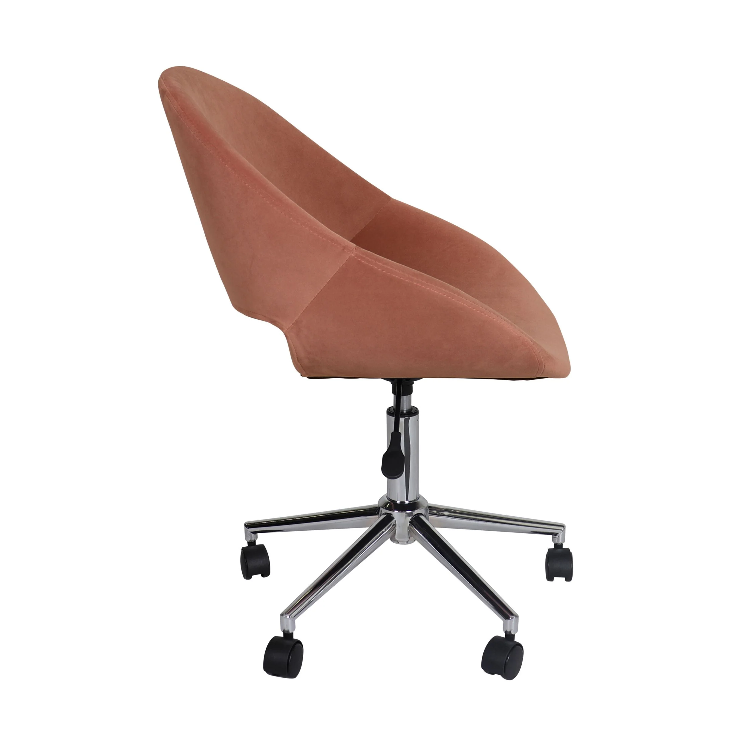 Kip Velvet Desk Chair Velvet Rose - Image 3