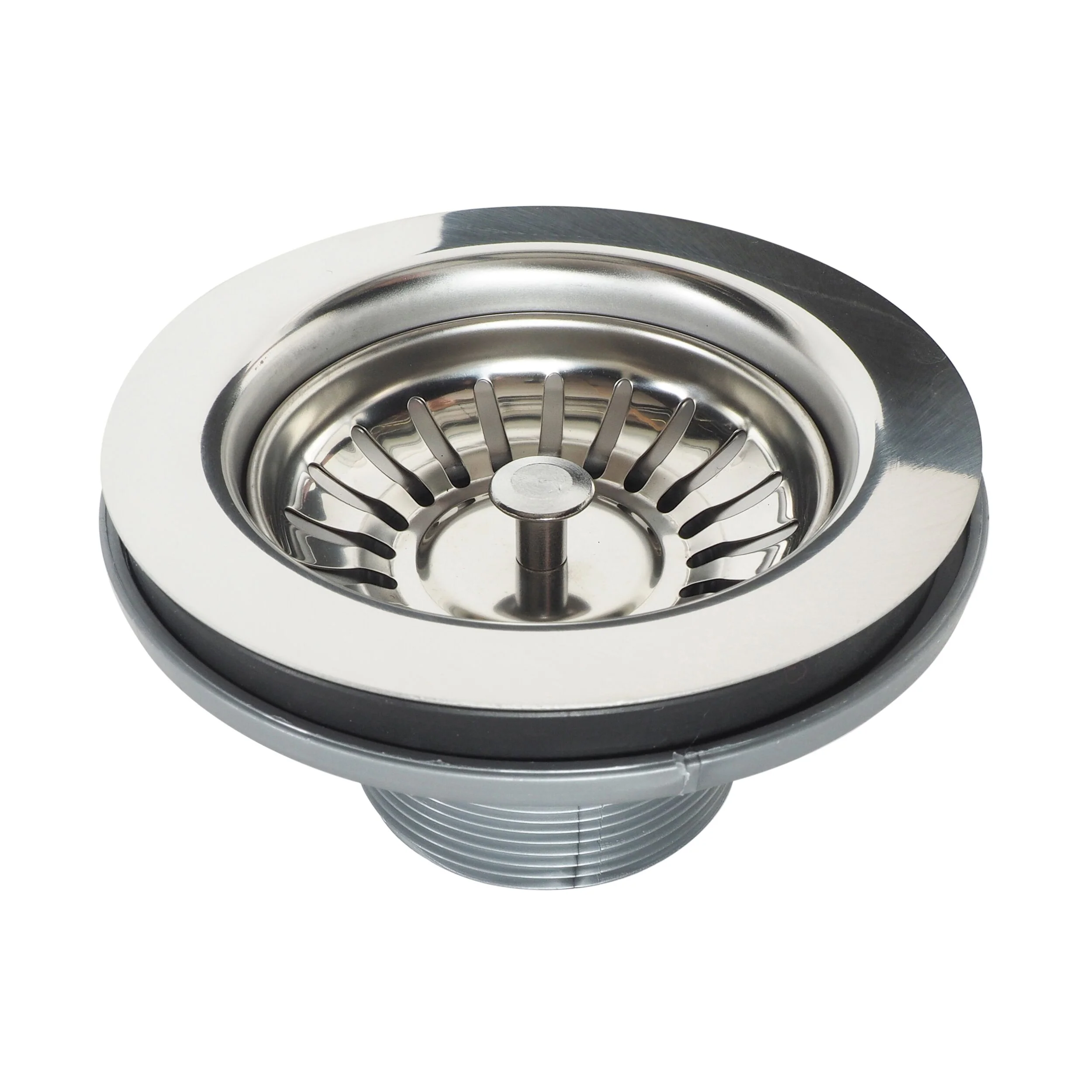 Kitchen Basket Waste & Plug 90mm suits Single & Double Butler, Apron, Farmhouse, Ribbleton & Double Composite Sinks - Image 2