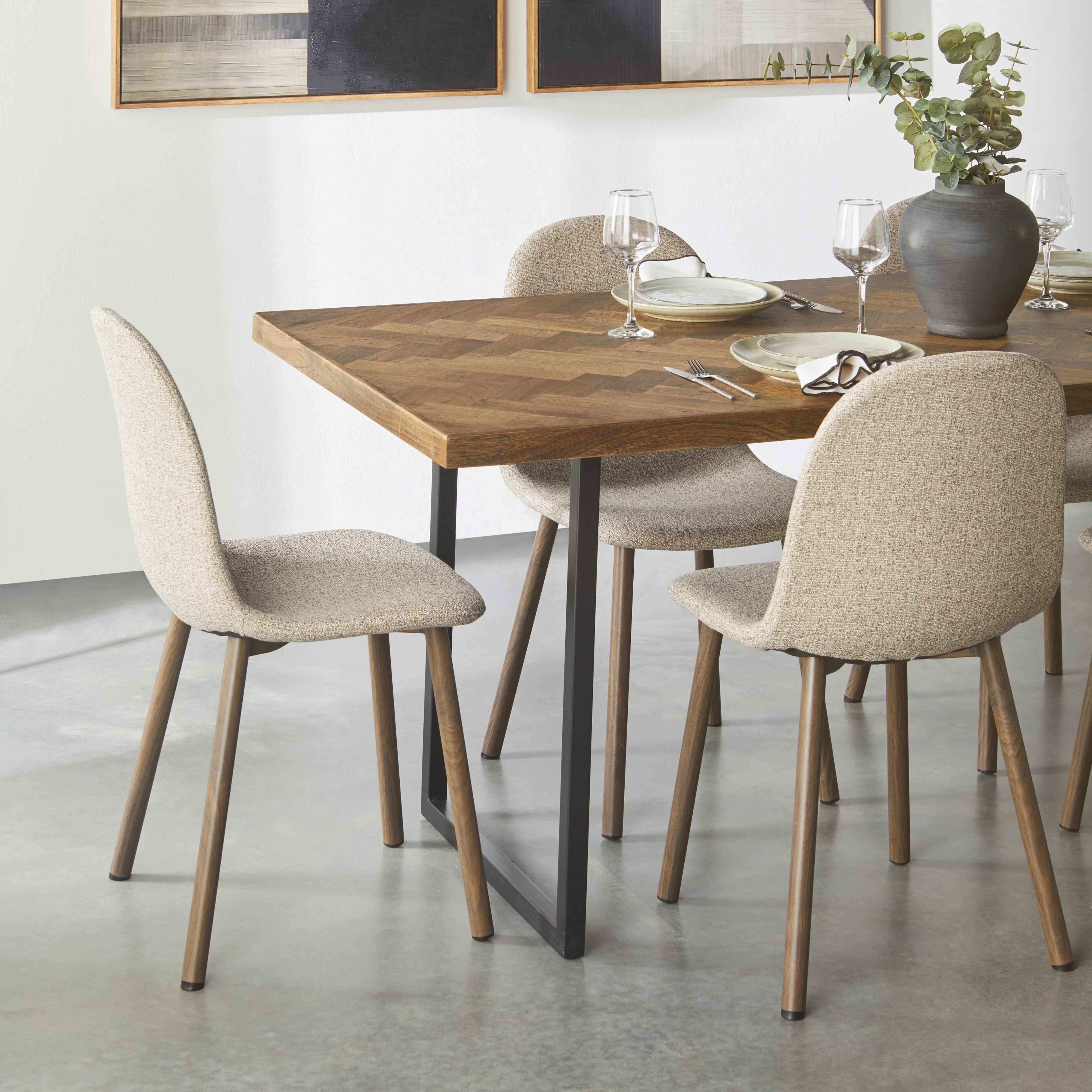Knox Dining Chair Boucle Cream - Image 9